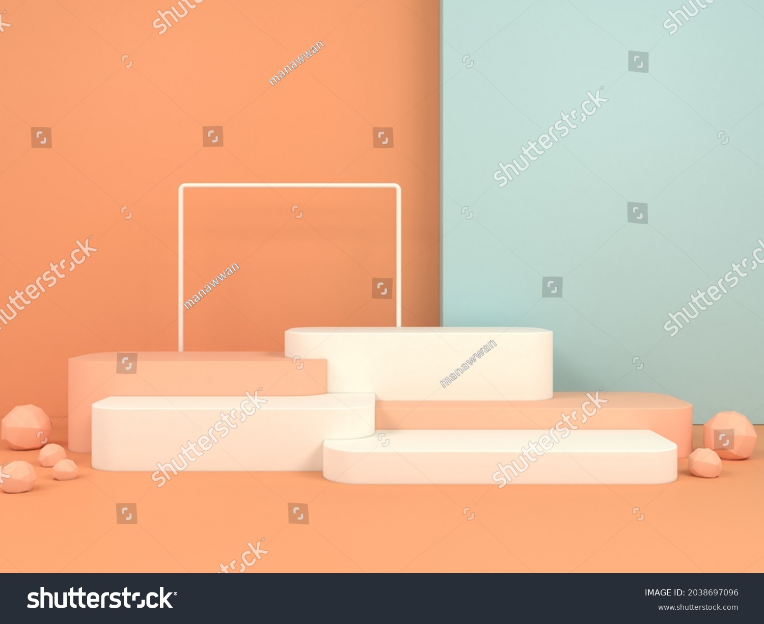 Abstract Geometric Shape Pastel Color Template Stock Illustration 2038697096 Shutterstock 5112