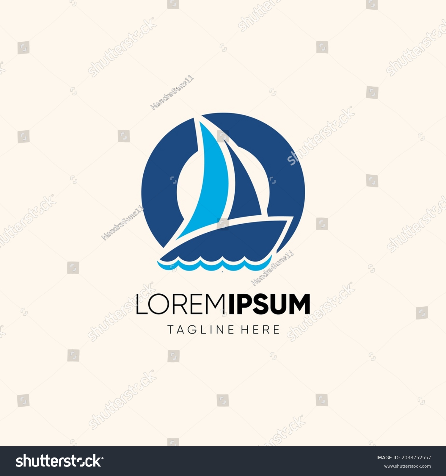 Letter O Sailor Boat Logo Design Stock Vector (Royalty Free) 2038752557 ...