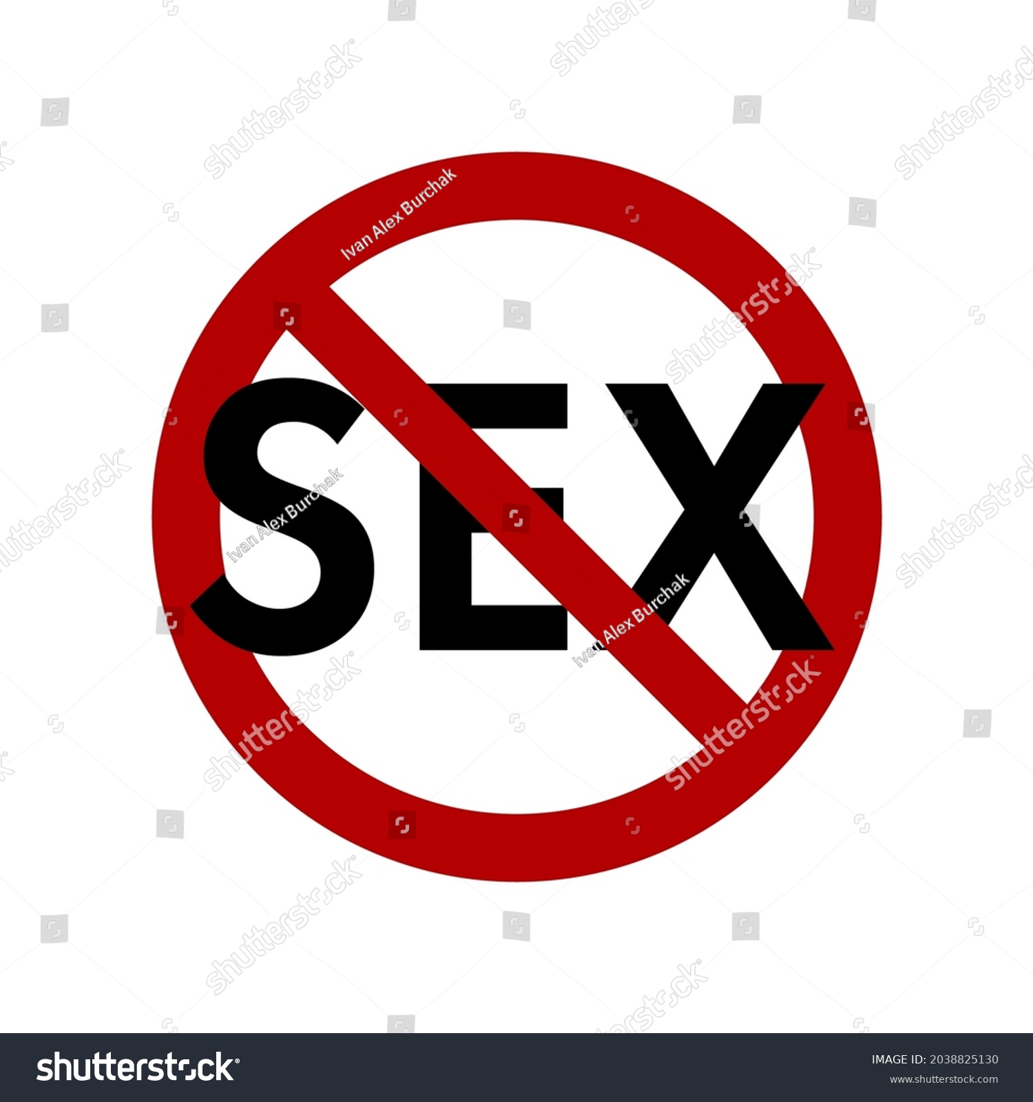 No Sex Text Sign Symbol Icon Stock Vector Royalty Free 2038825130 Shutterstock 7718