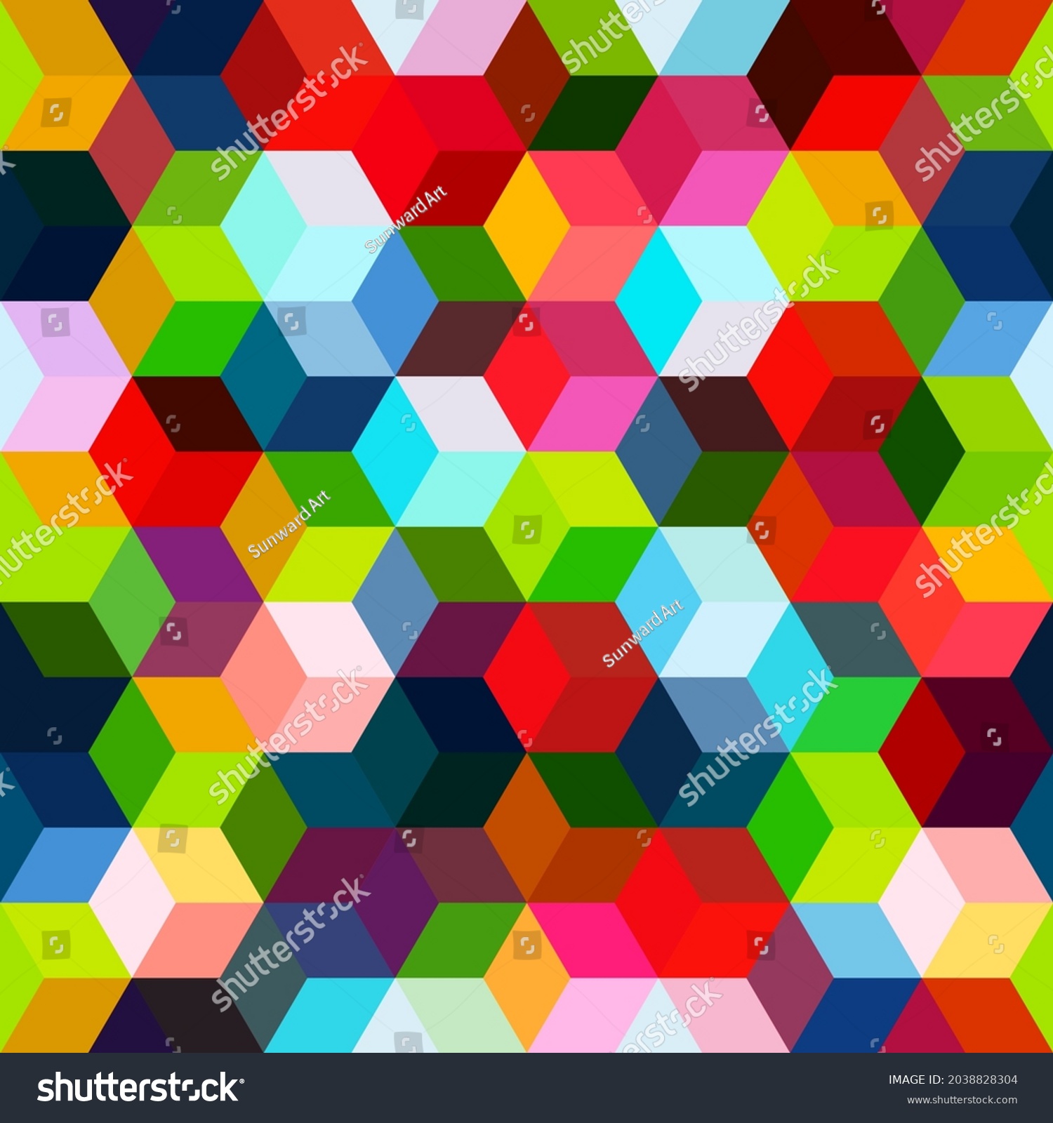 Hexagon Grid Seamless Vector Background Stylized Stock Vector (Royalty ...