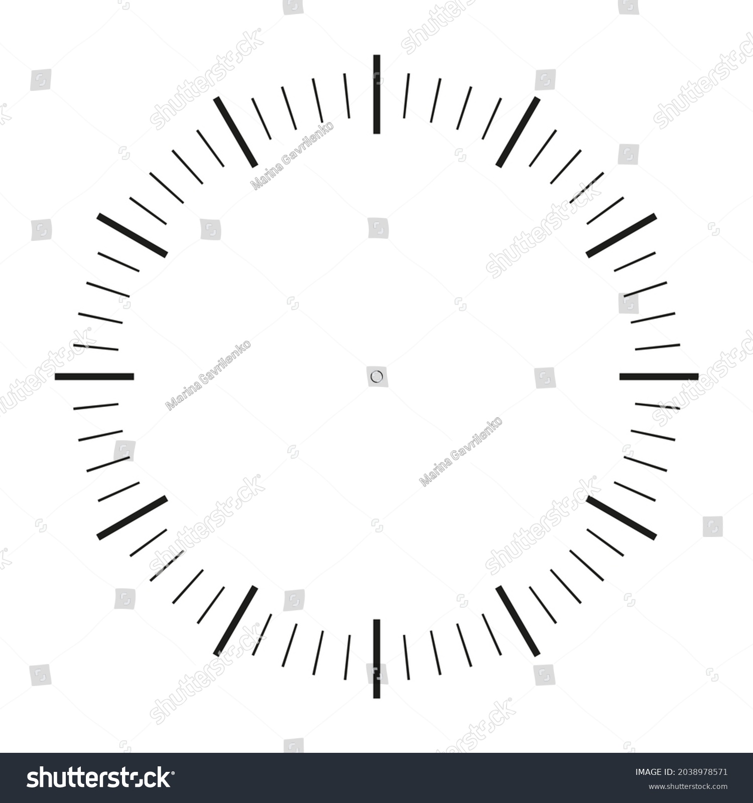 Round Dials Vintage Watch 12hour Round Stock Vector (Royalty Free ...