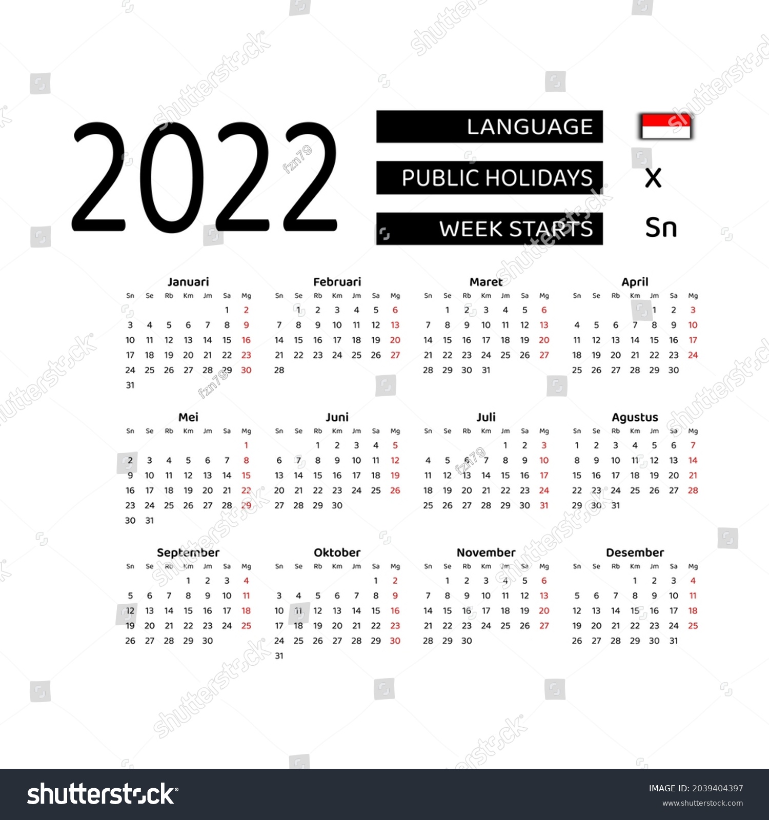 225 Calender Indonesia Images, Stock Photos & Vectors | Shutterstock