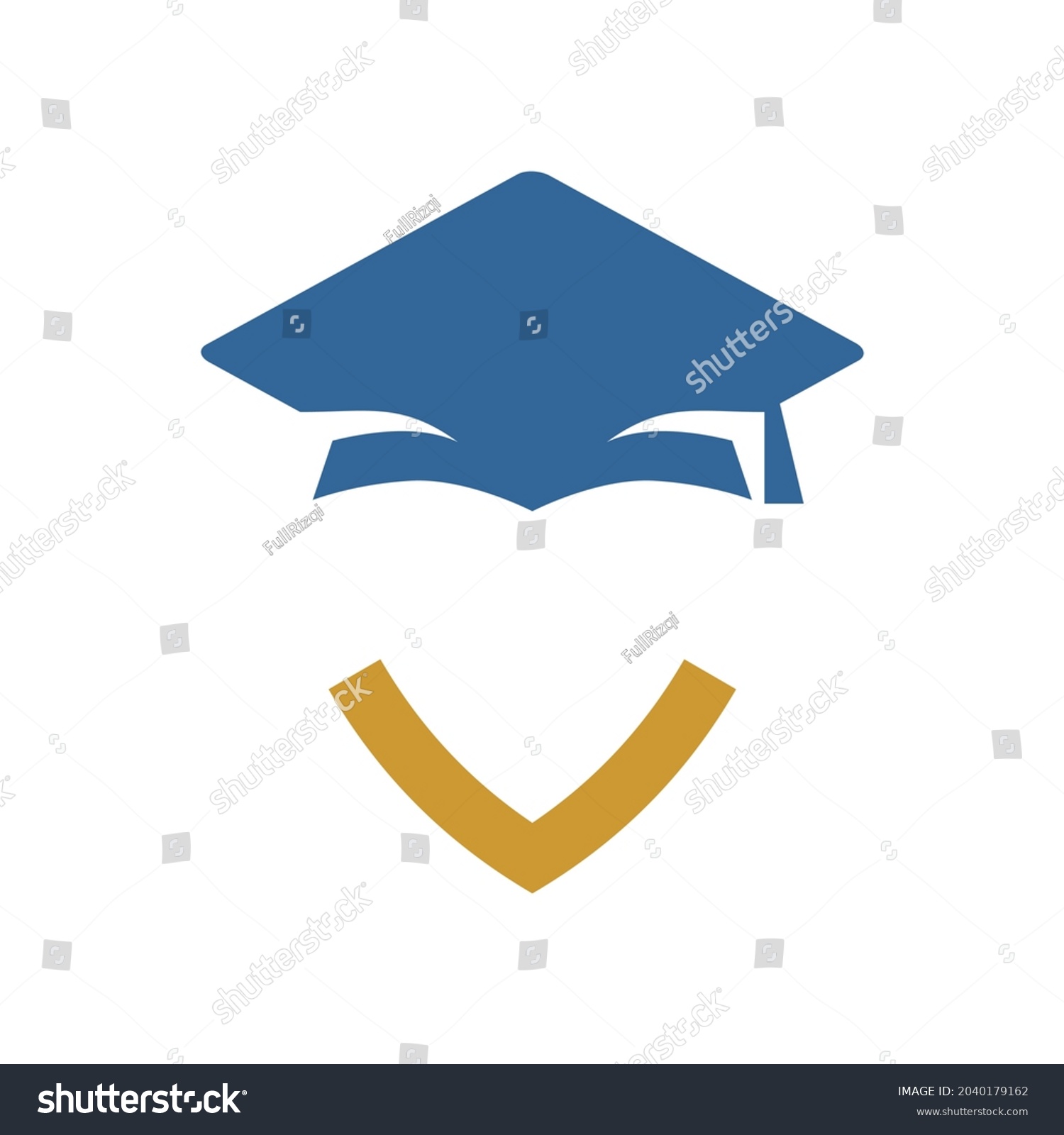 Graduation Cap Graduation Hat Logo Template Stock Vector (Royalty Free ...