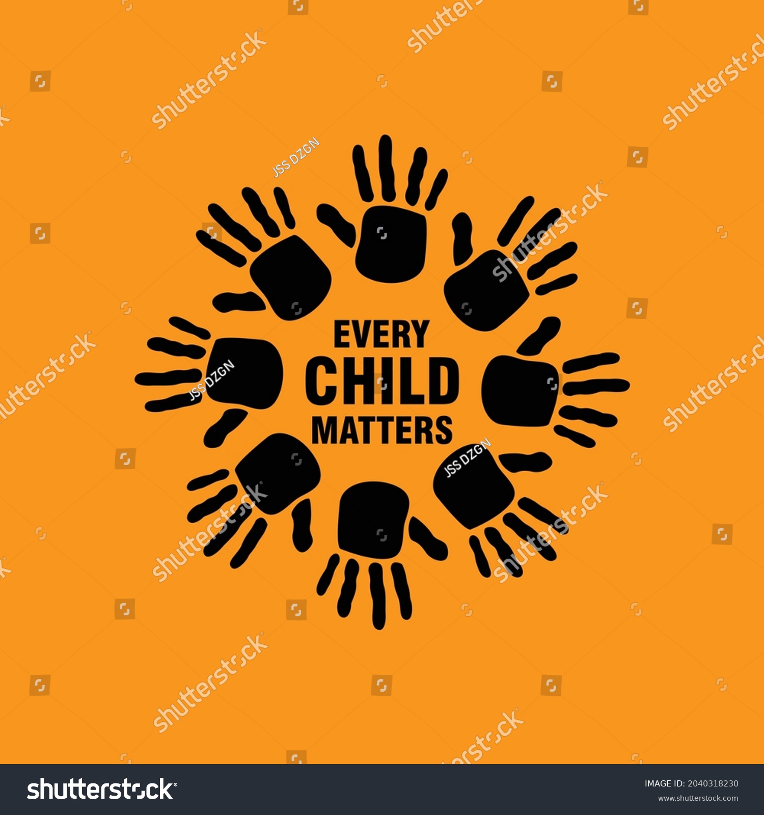 Every Child Matters Logo Hand Print Stock Vector (Royalty Free ...