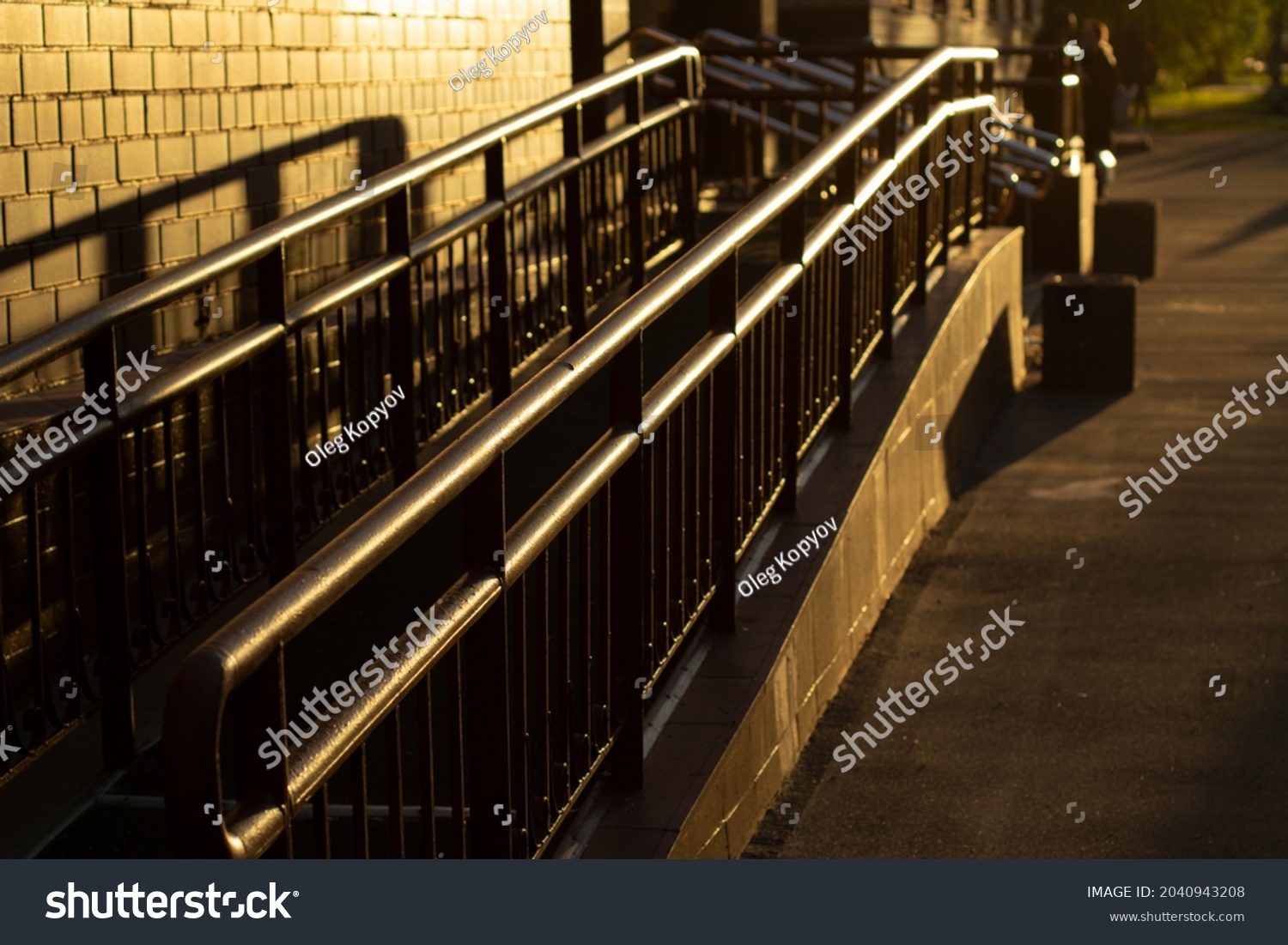 Disabled Lift Entrance Building People Disabilities Stock Photo   Stock Photo Disabled Lift Entrance To The Building For People With Disabilities Place Of Passage Without 2040943208 