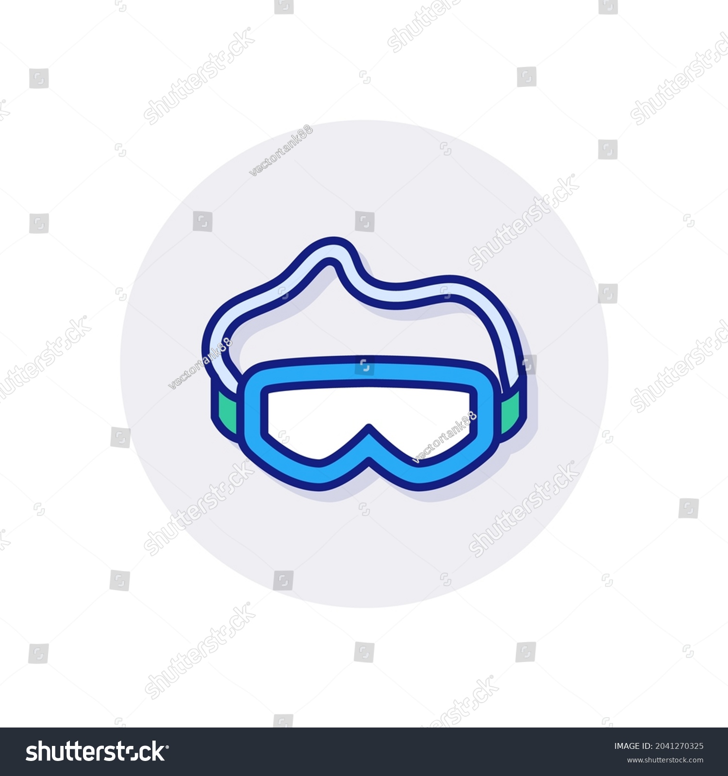 Goggles Icon Vector Logotype Stock Vector (Royalty Free) 2041270325 ...
