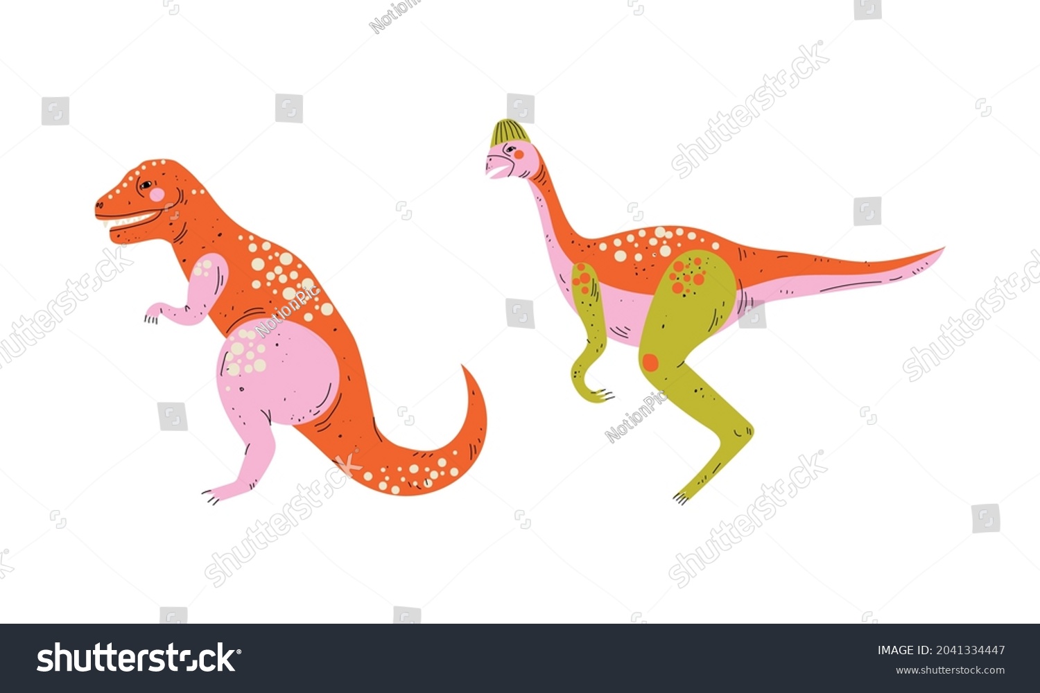 Dinosaur Prehistoric Creature Jurassic Predator Vector Stock Vector ...