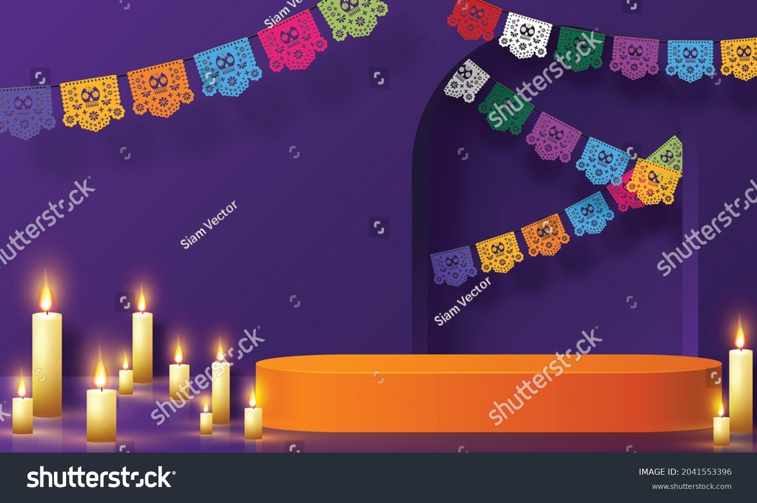 Day Dead Dia De Los Muertos Stock Vector (Royalty Free) 2041553396 ...