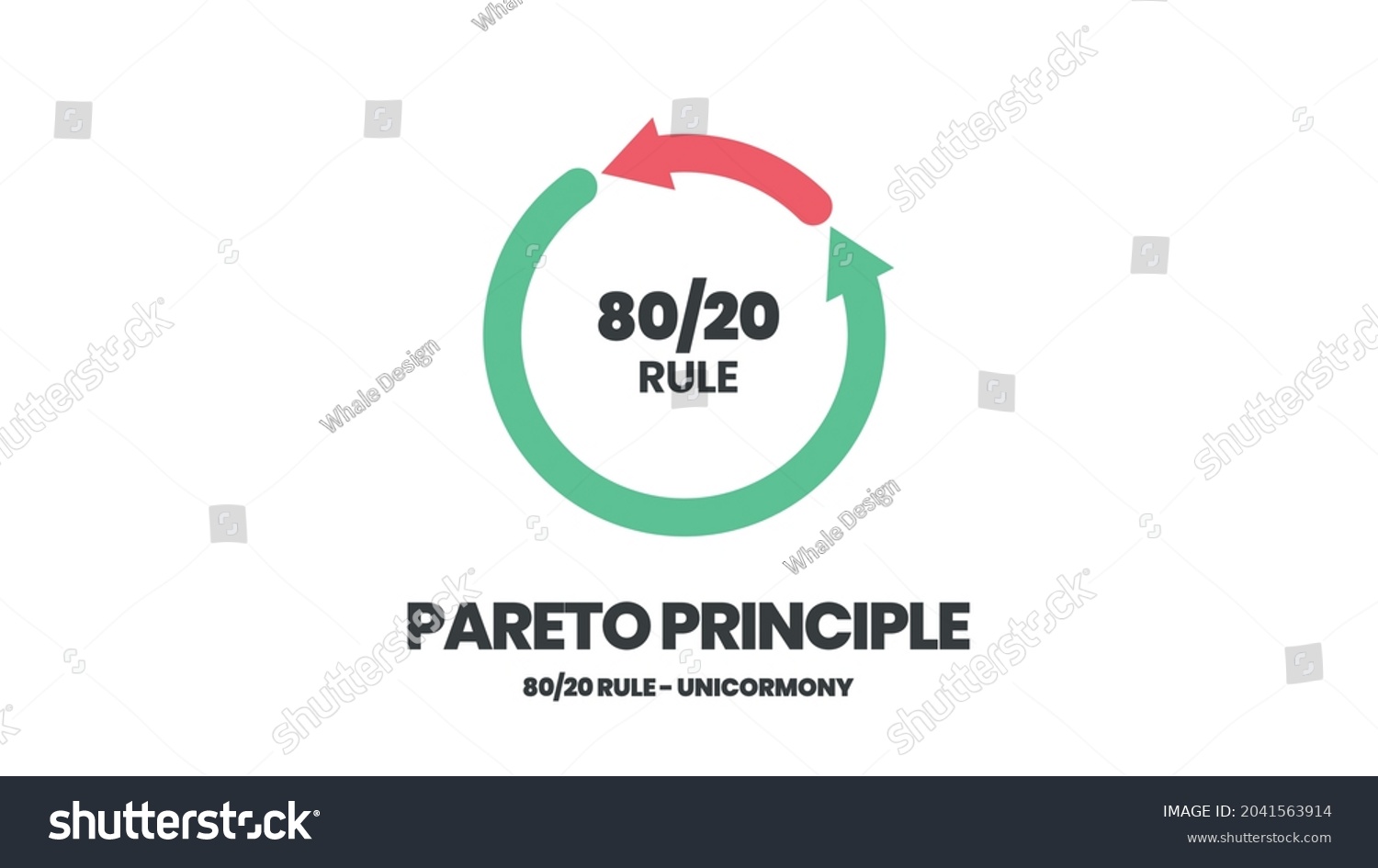 Pareto Principle 80 20 Rule Analysis Stock Vector (Royalty Free ...