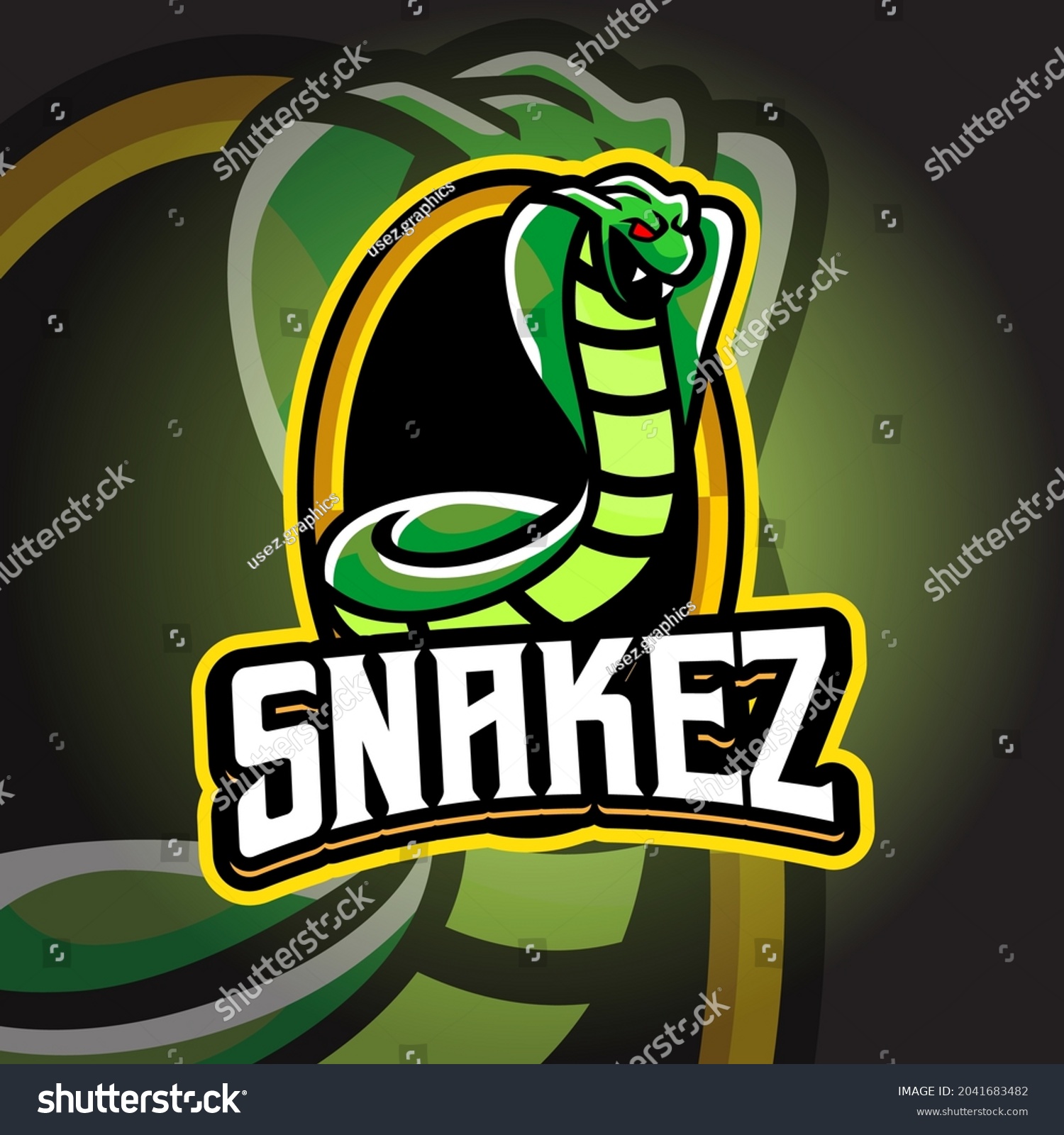 Snakez Esport Logo Suitable Team Logo Stock Vector (Royalty Free ...