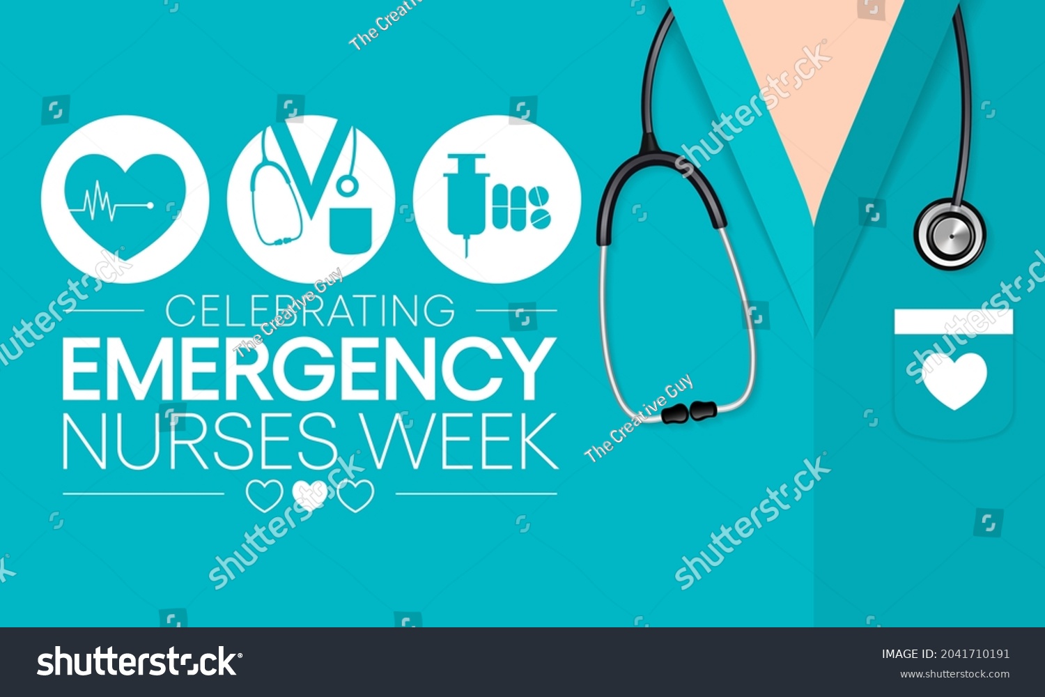 Emergency Nurses Week Observed Every Year Stock Vector (Royalty Free