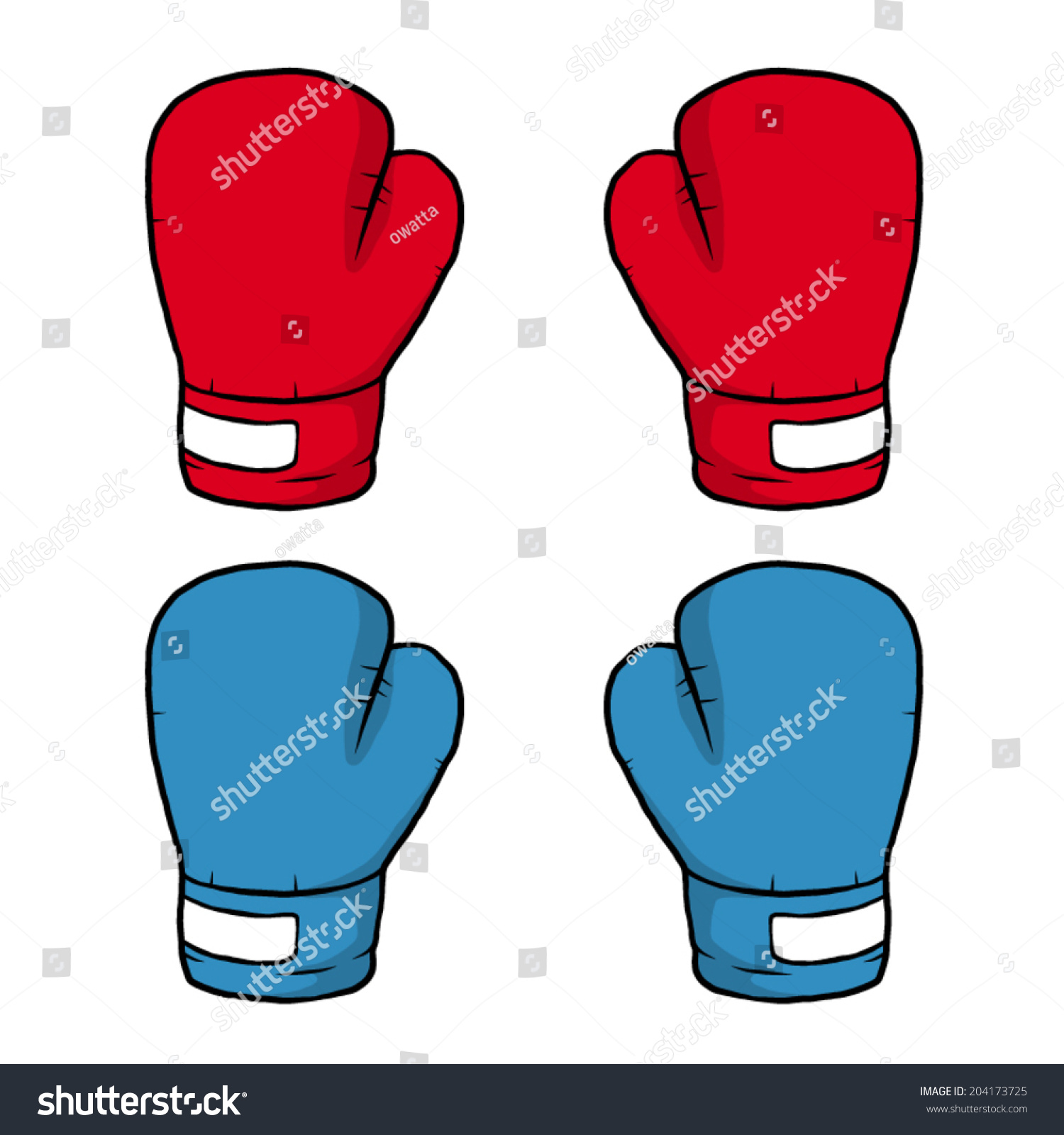Перчатки для бокса рисовать