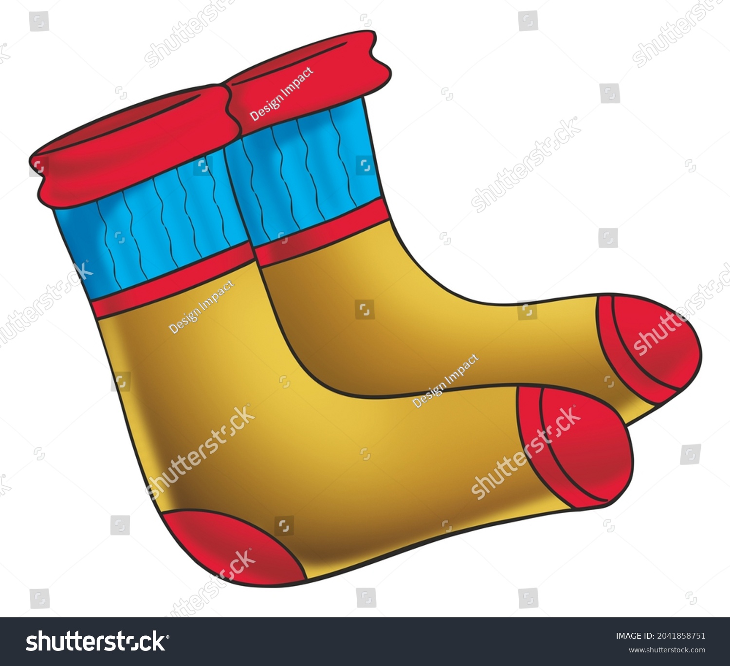 English Alphabet Picture S Socks Illustration Stock Illustration ...