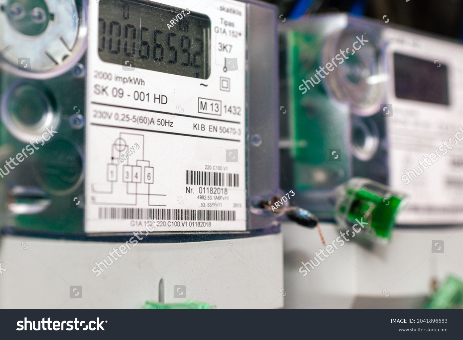 Kilowatt Hour Stators Power Company Meterwatthour Stock Photo ...