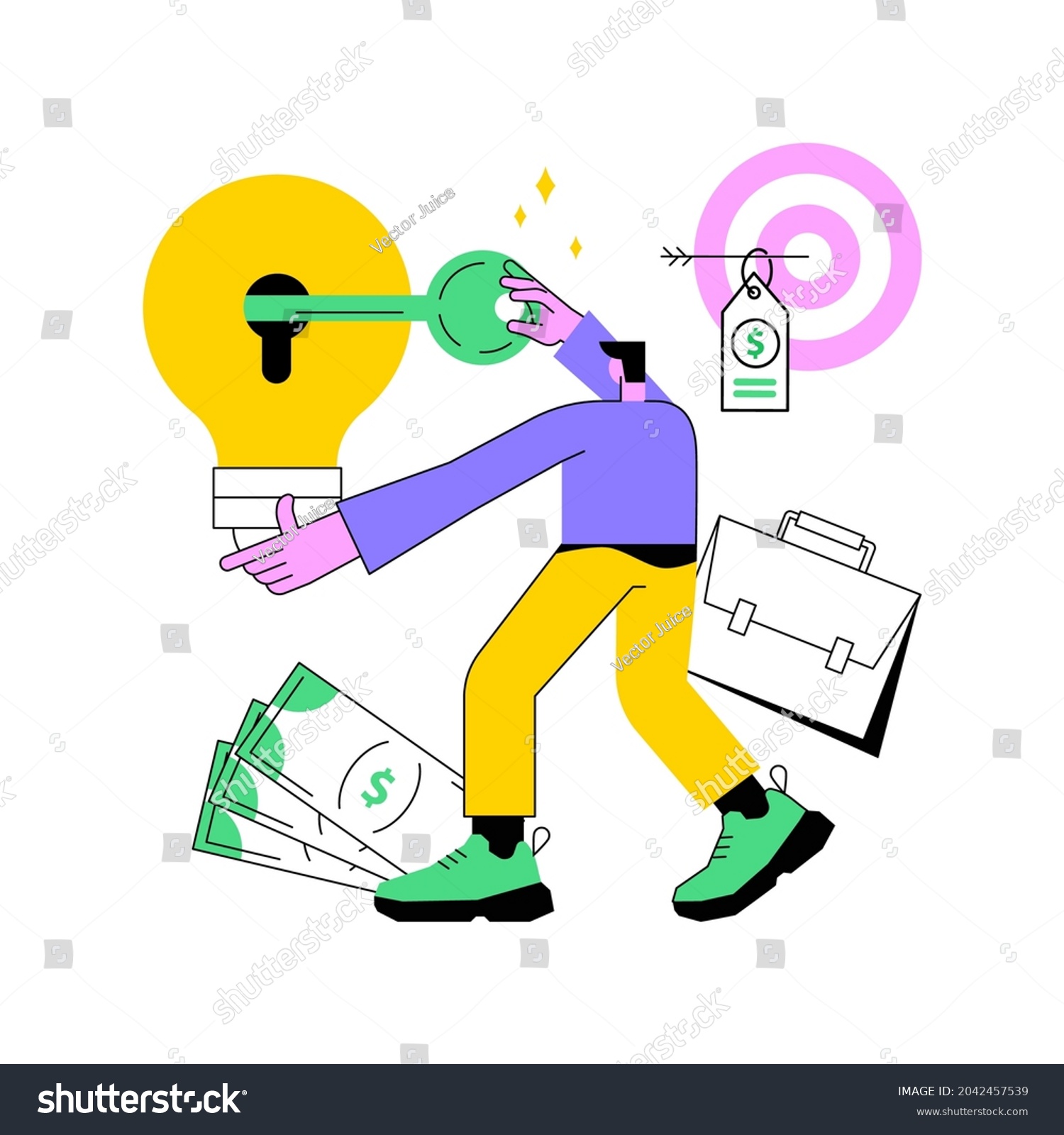 Entrepreneurship Abstract Concept Vector Illustration Small Stock ...