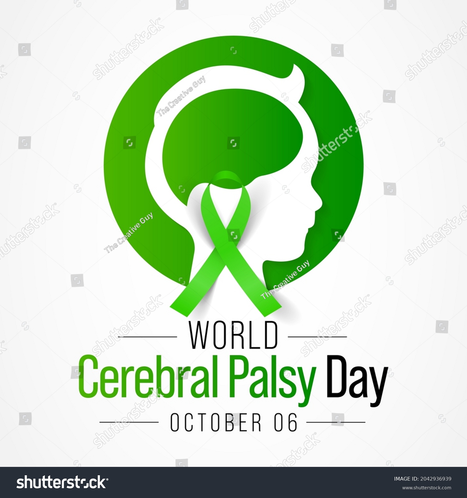 World Cerebral Palsy Day Observed Every Stock Vector (Royalty Free