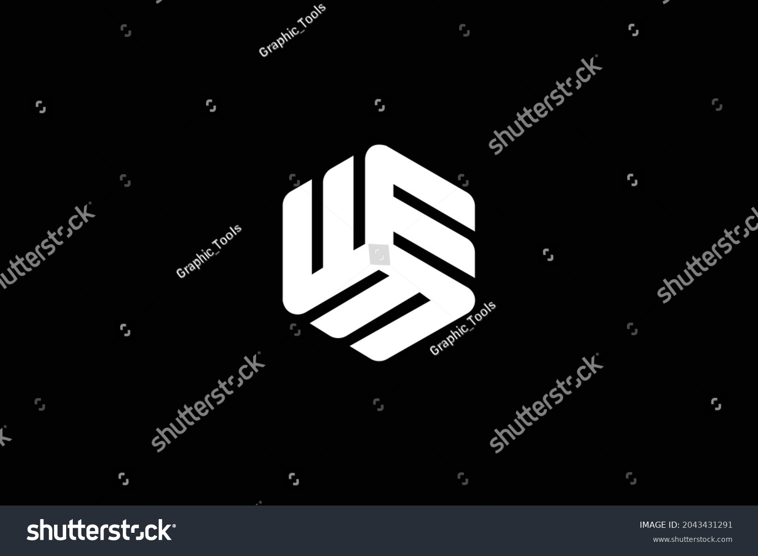 Wem Letter Logo Design Creative Modern Stock Vector (Royalty Free ...