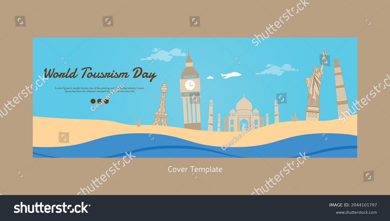 tourism cover page drawing