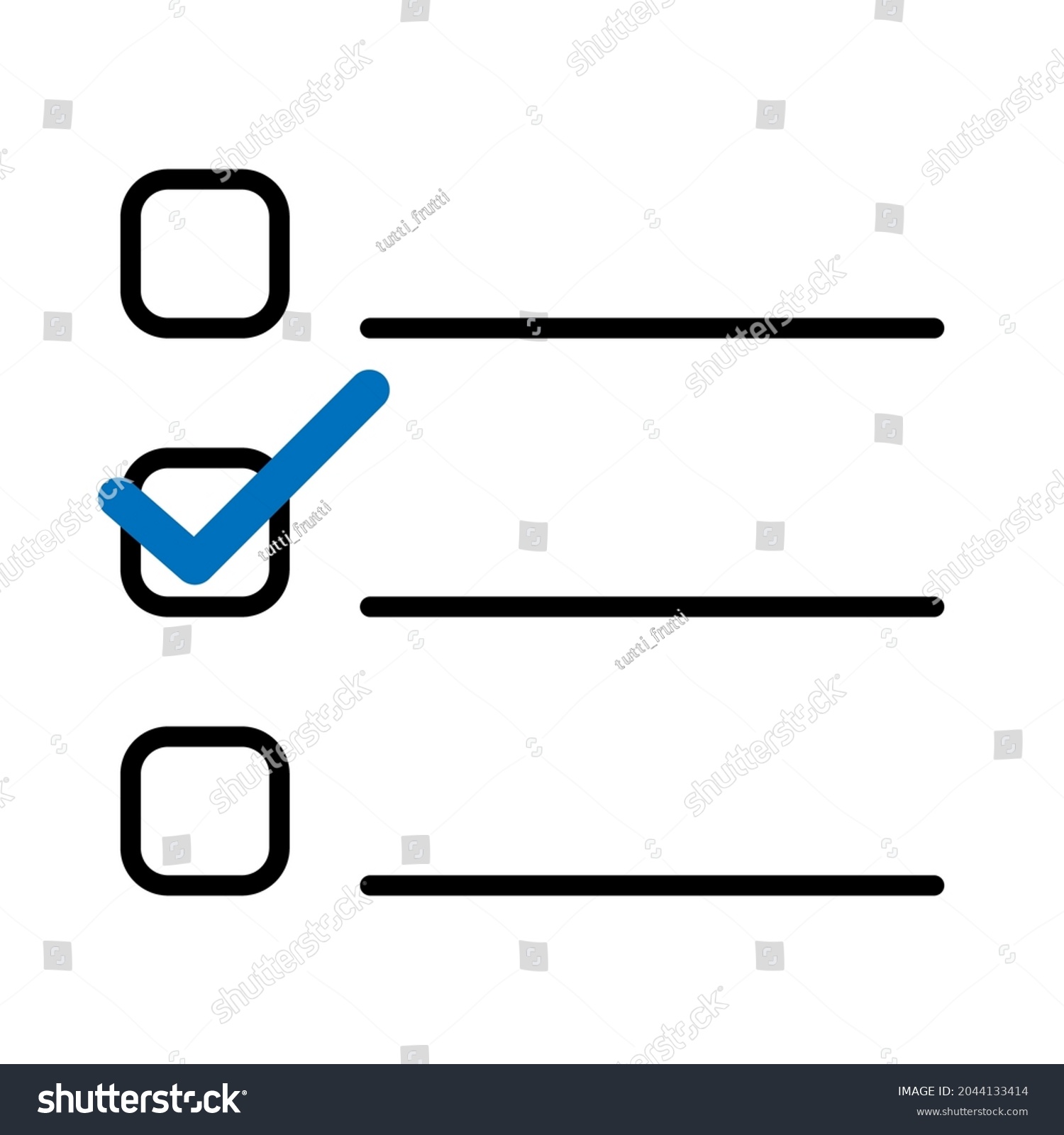 Check List Simple Line Illustration Stock Vector (Royalty Free ...