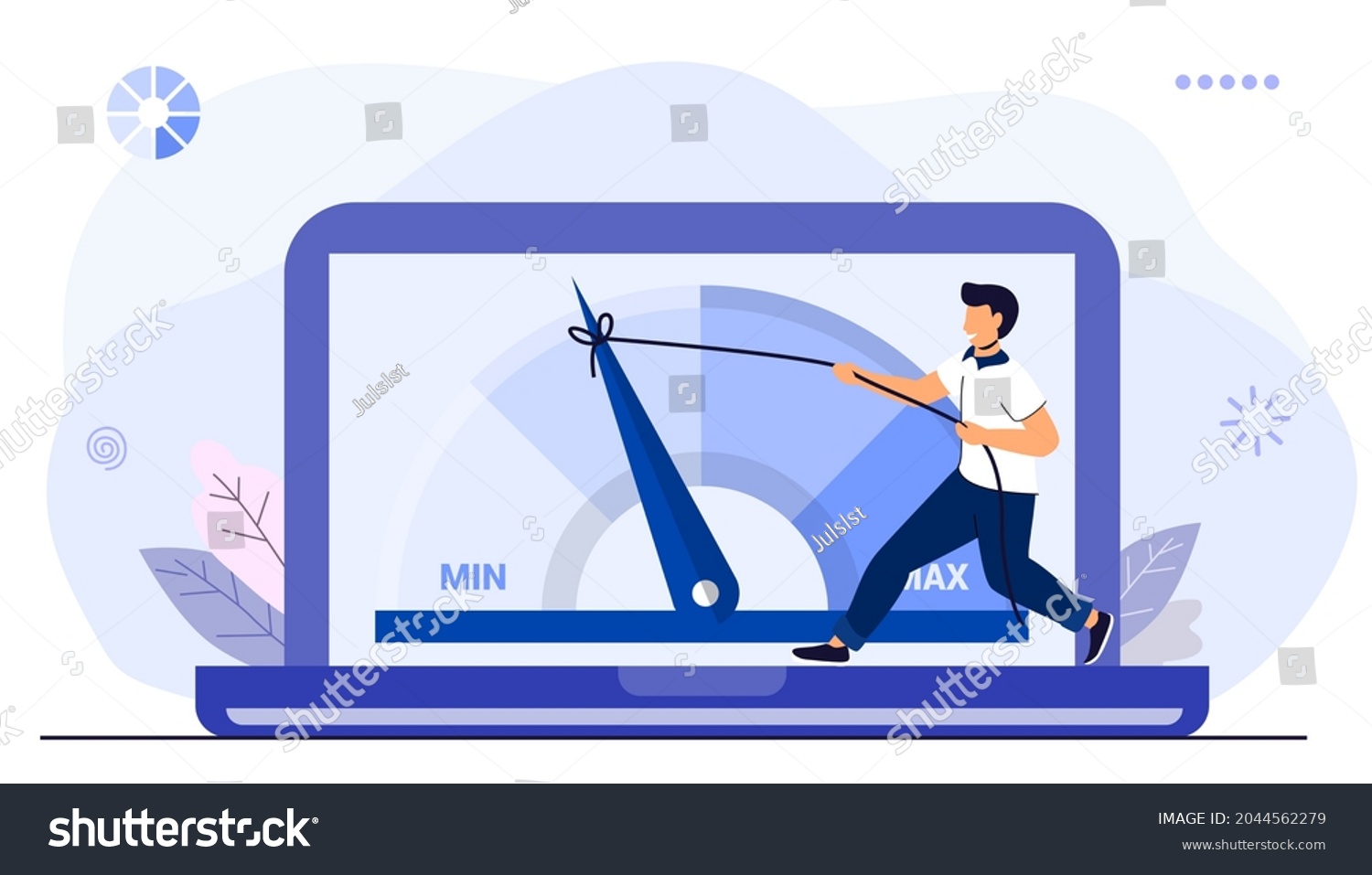 Website Loading Optimization Page Speed Seo Stock Vector (Royalty Free ...