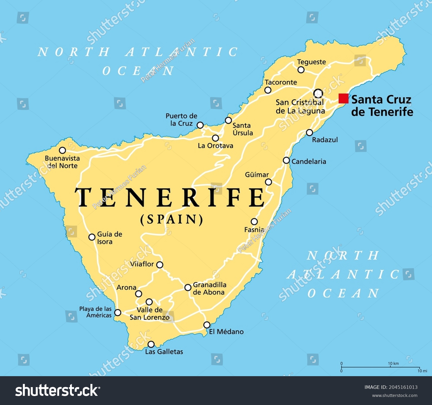 Тенерифе на карте
