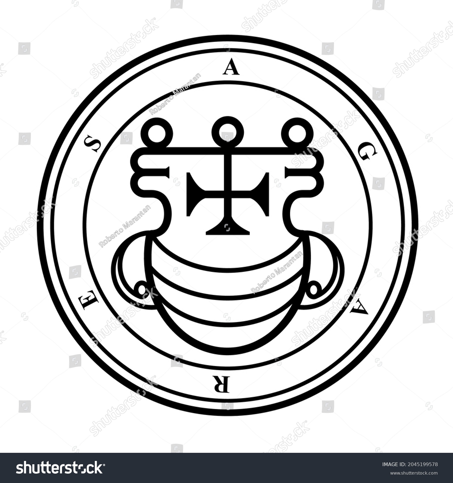 Agares Agarat Agaros Agarus Demon Duke Stock Vector (Royalty Free ...