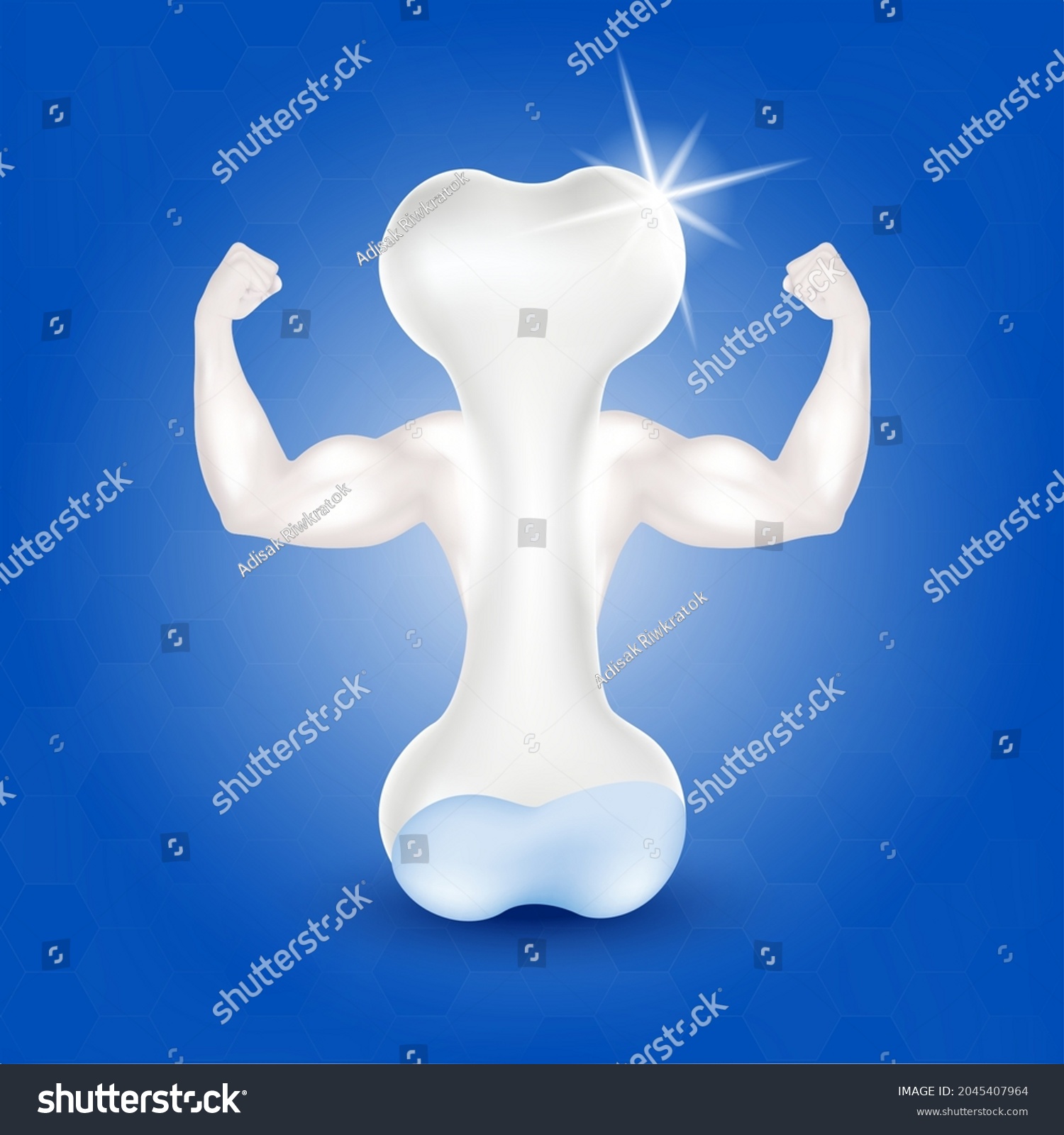 healthy-bone-full-calcium-arms-showing-stock-vector-royalty-free