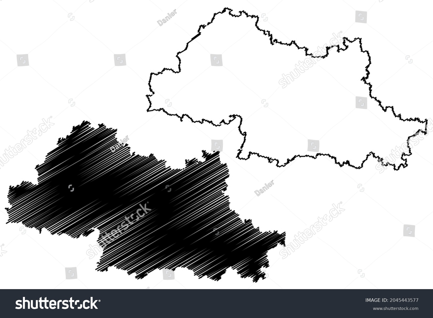 Dakshin Dinajpur District West Bengal State Stock Vector (Royalty Free ...