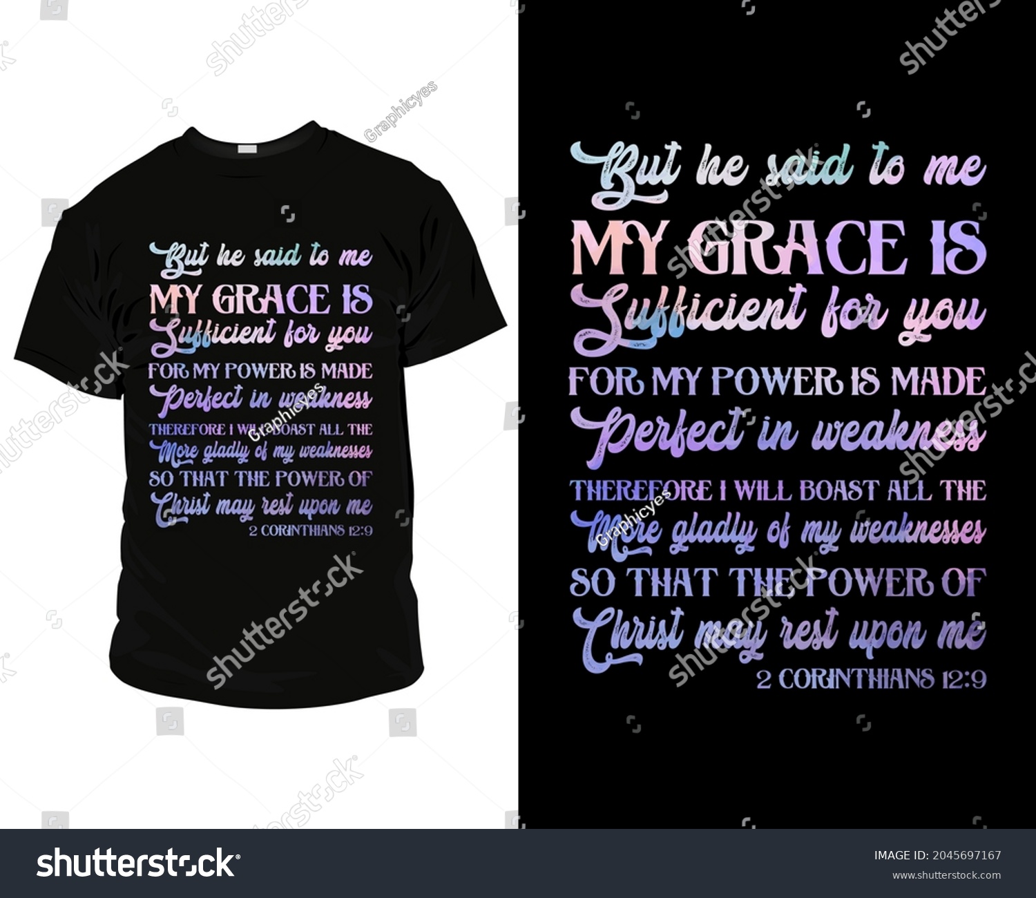 Bible Verse T Shirt Design Online Stock Vector (Royalty Free