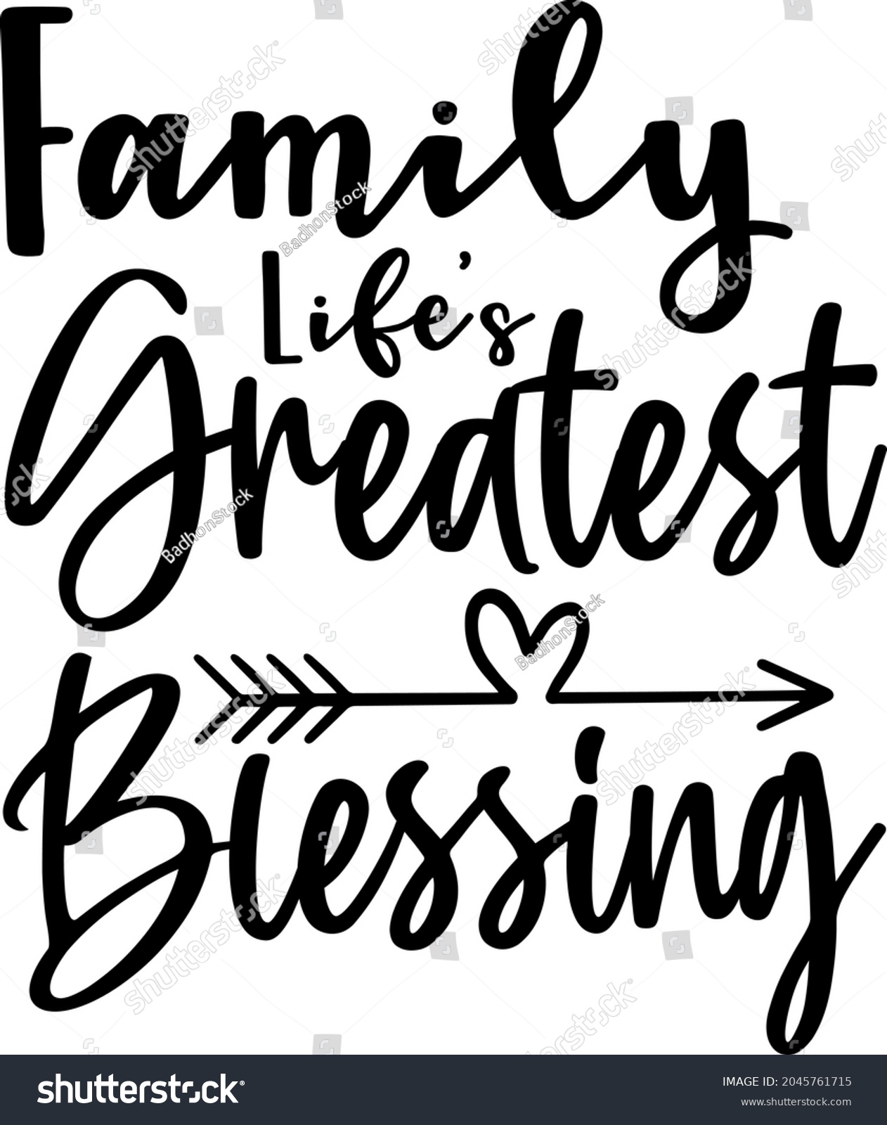 Family Lifes Greatest Blessing Svg Design Stock Vector (Royalty Free ...