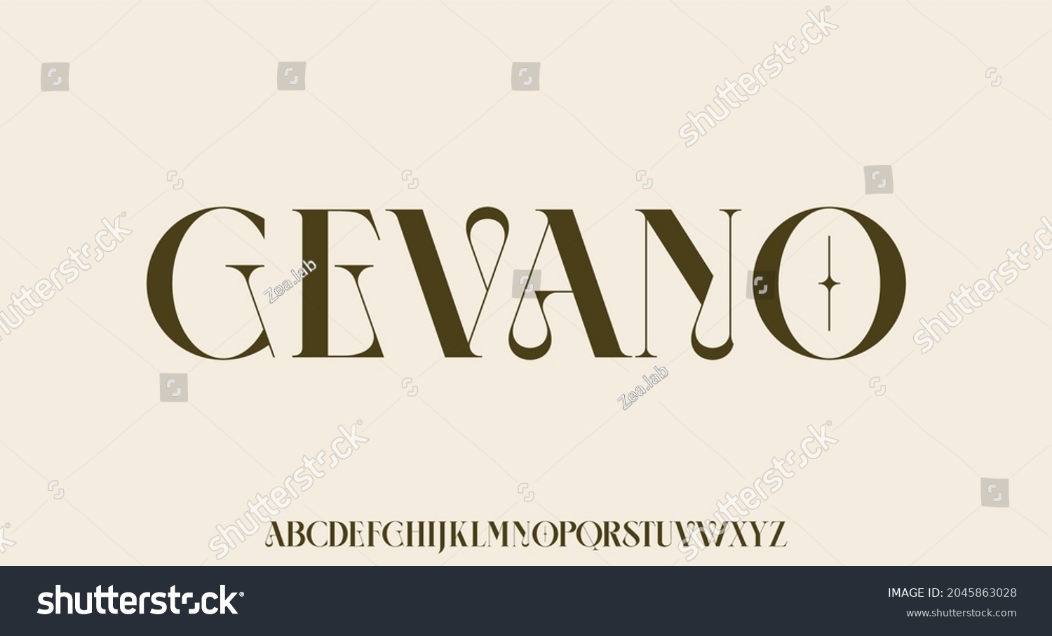 Elegant Luxury Font Alphabet Vector Set Stock Vector (Royalty Free ...