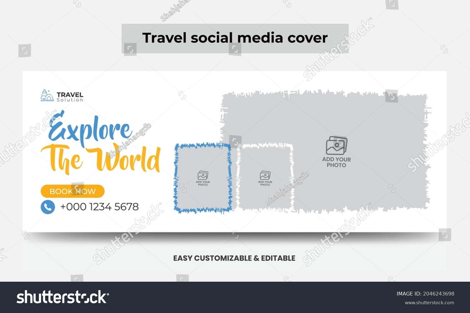 Travel Agency Social Media Cover Photo Stock Vector Royalty Free   Stock Vector Travel Agency Social Media Cover Photo Design Timeline Web Banner Tourism Marketing Cover Banner 2046243698 