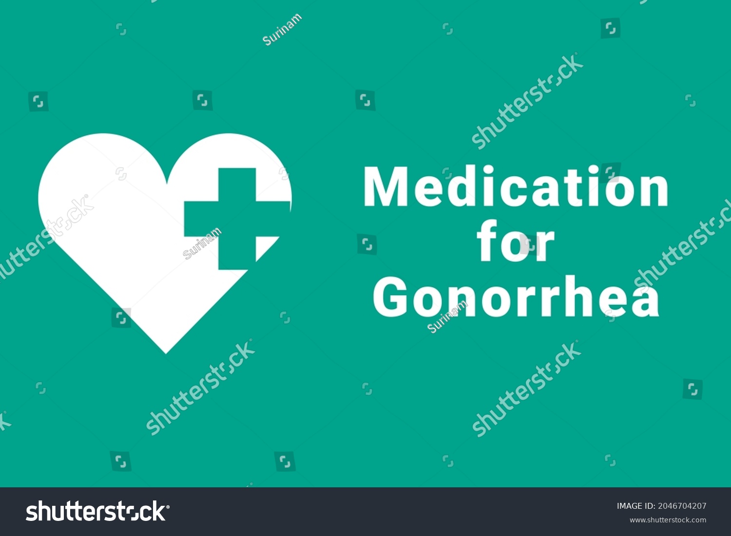 Gonorrhea Disease Concept Gonorrhea Logo On Stock Illustration