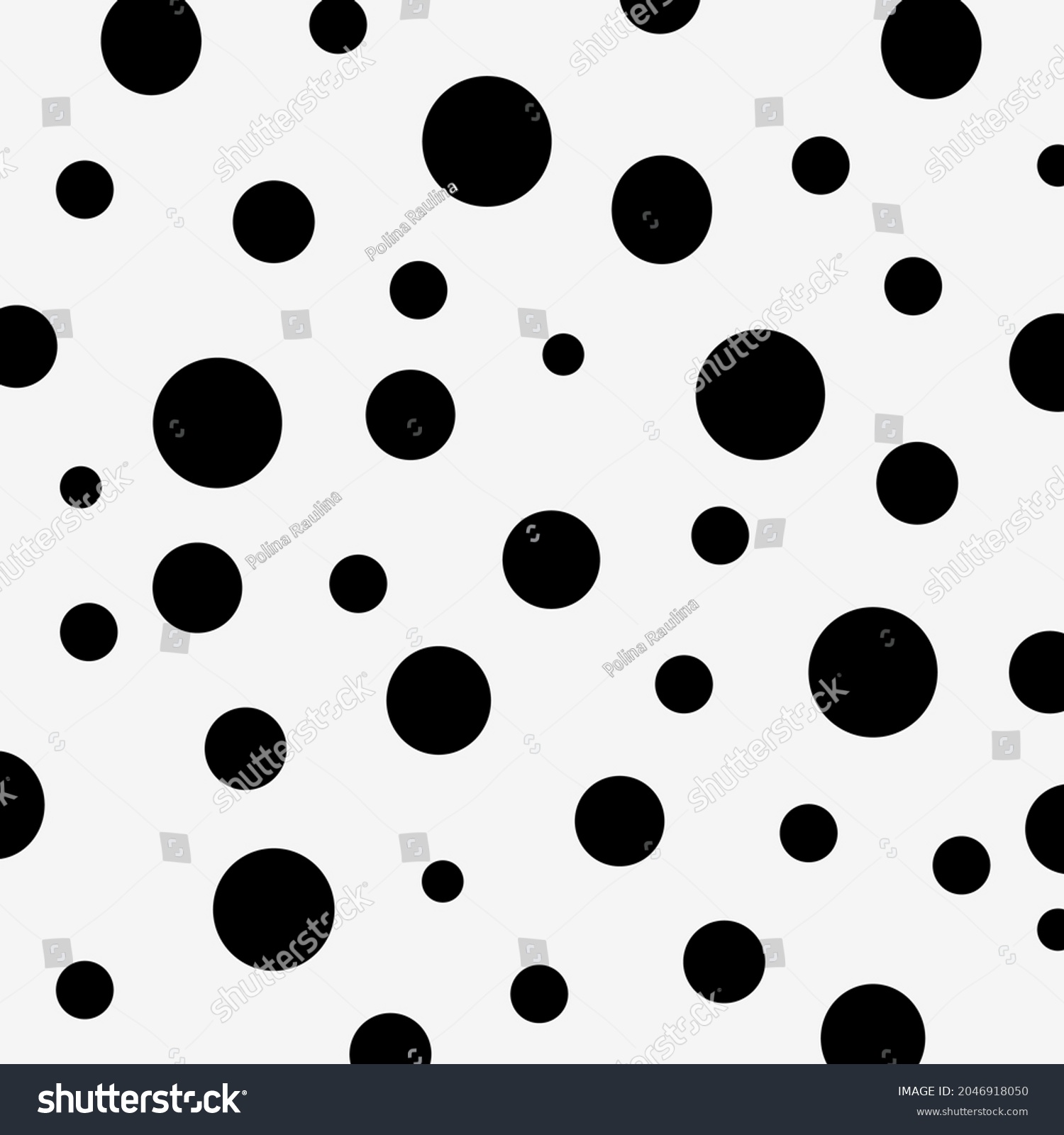 Big Black White Vector Dots Circles Stock Vector (Royalty Free ...