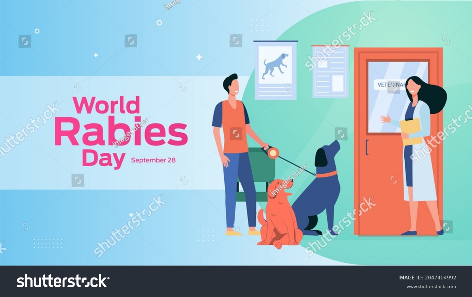 World Rabies Day On September 28 Stock Vector (royalty Free) 2047404992 