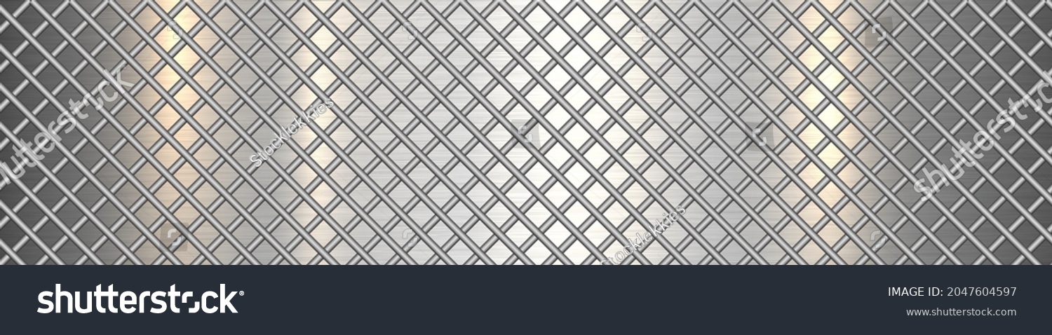 Brushed Metal Texture Stack Metal Net Stock Vector (Royalty Free ...