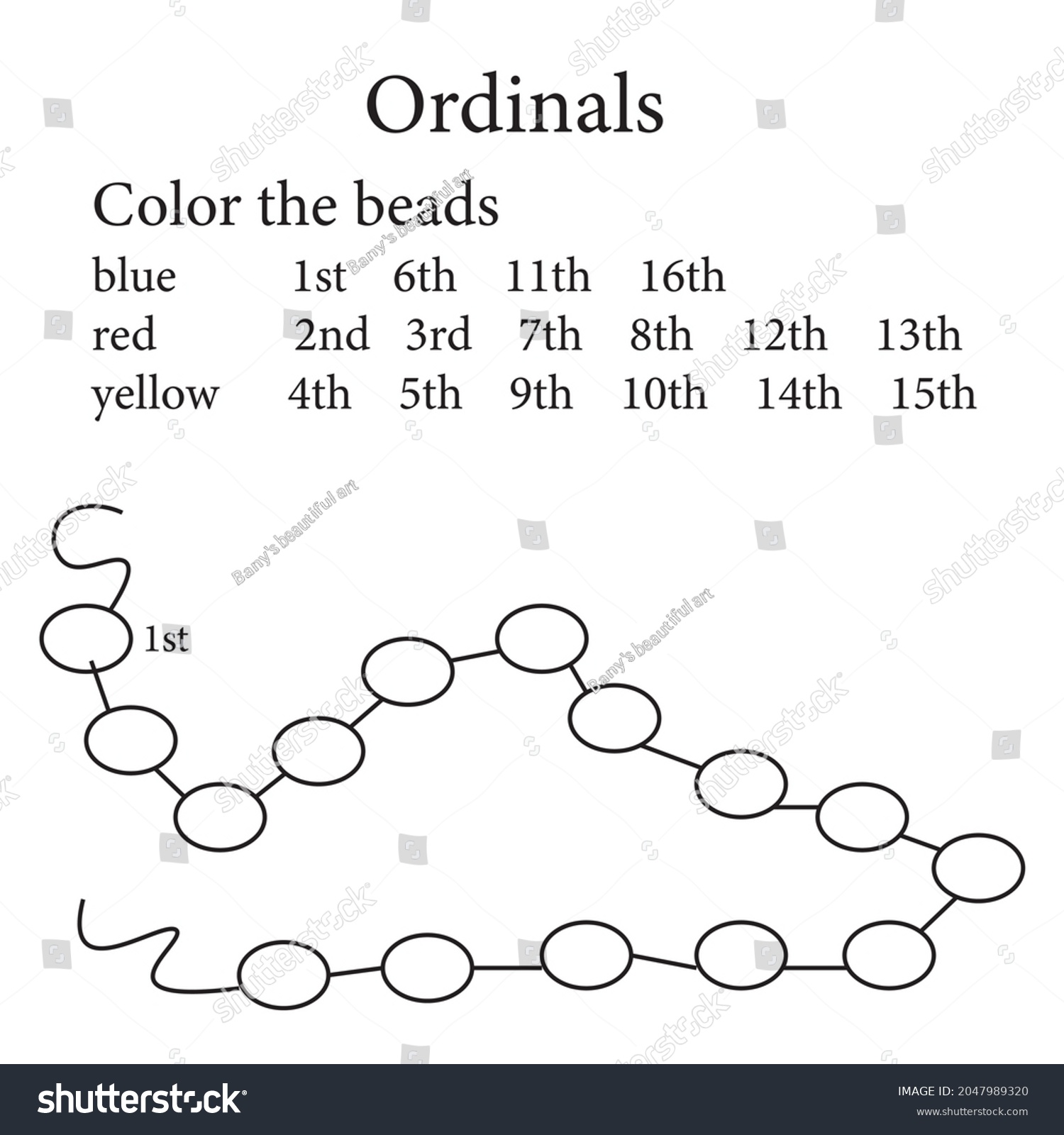 worksheet-ordinal-numbers-vector-preschool-math