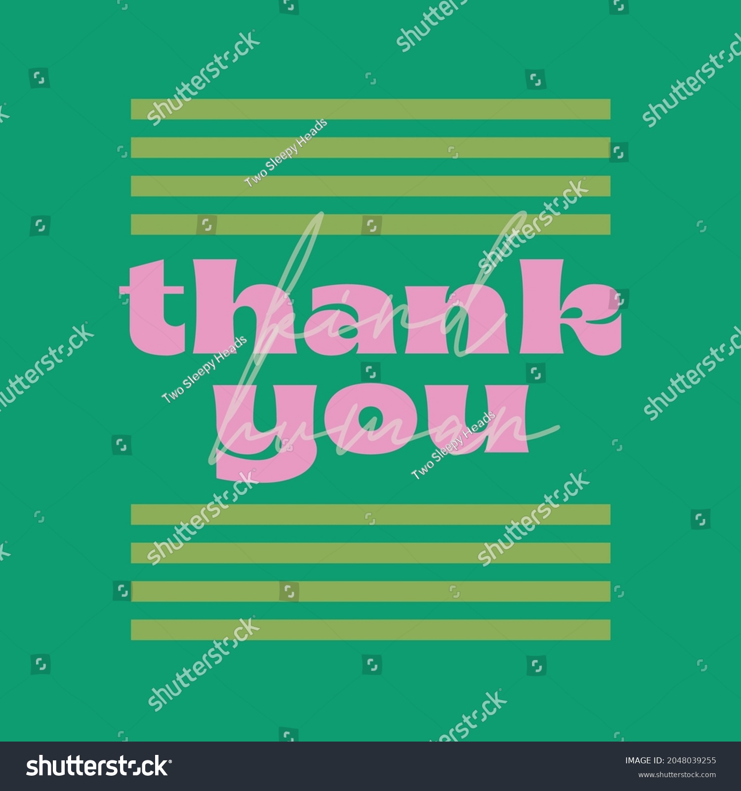 Thank You Kind Human Sign Greeting Stock Vector Royalty Free