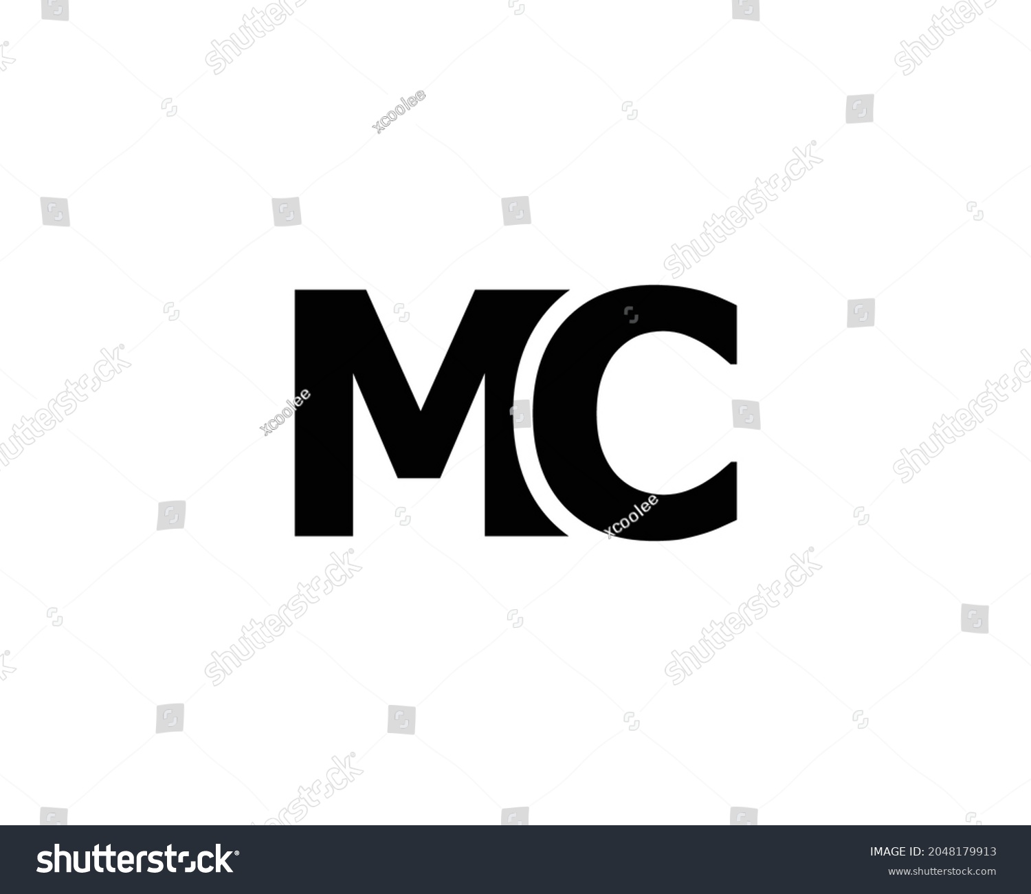 Mc Logo Design Vector Template Stock Vector (Royalty Free) 2048179913 ...