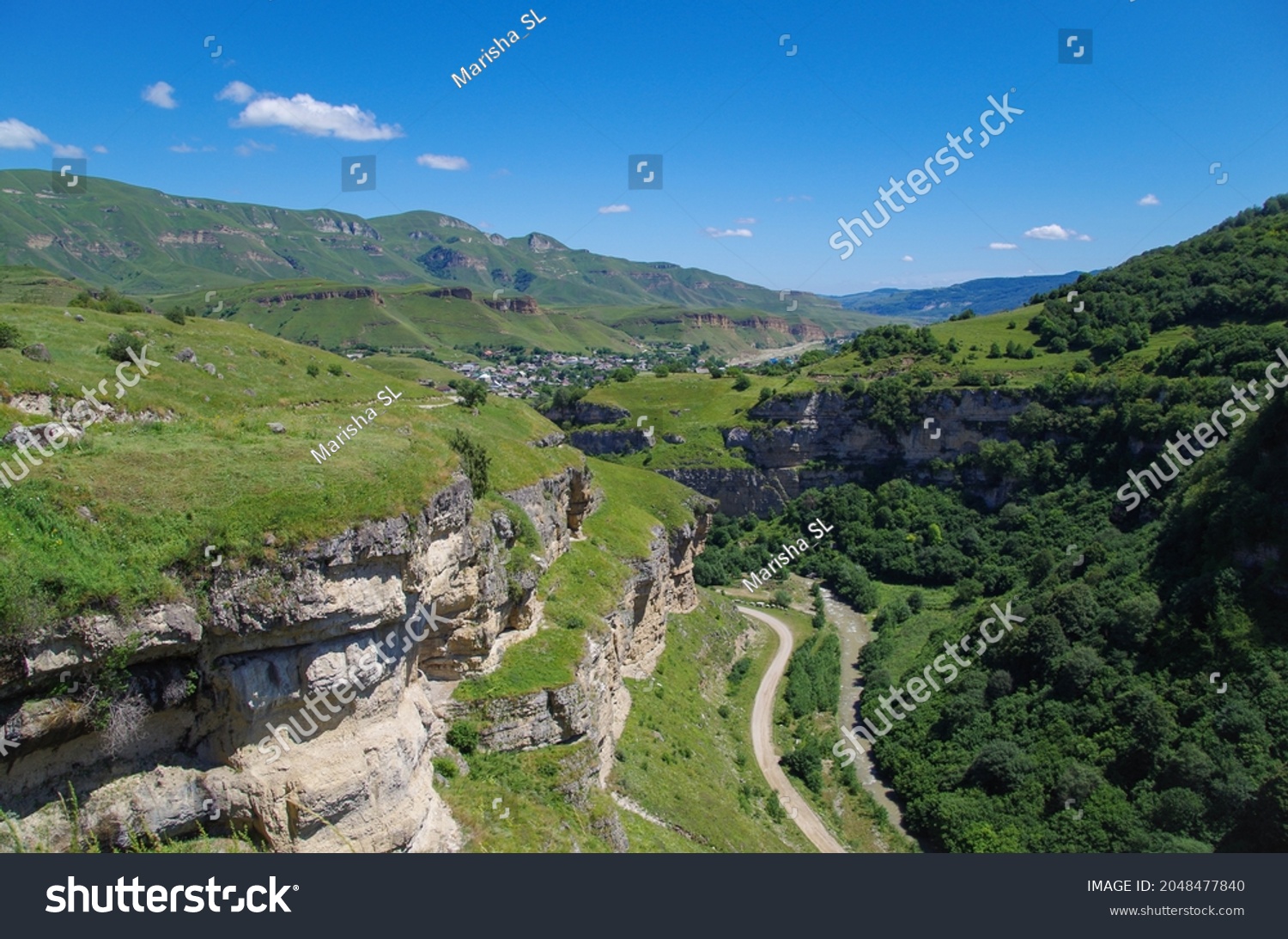 Тызыльское ущелье в Кабардино-Балкарии на карте