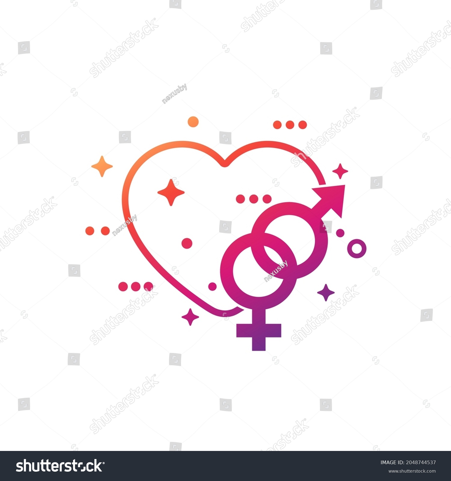 Sex Icon Heart Vector Stock Vector Royalty Free 2048744537 Shutterstock 