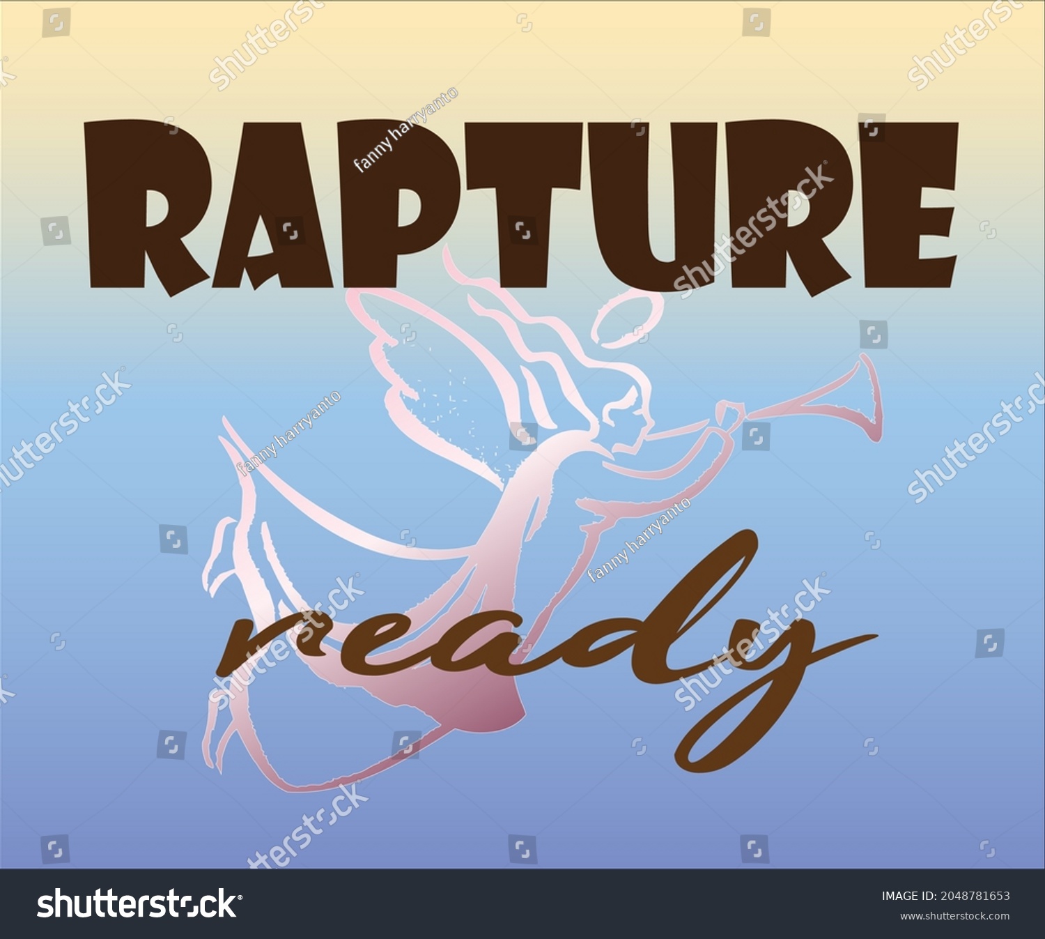 Rapture Repent Ready Rapture Stock Vector (Royalty Free) 2048781653