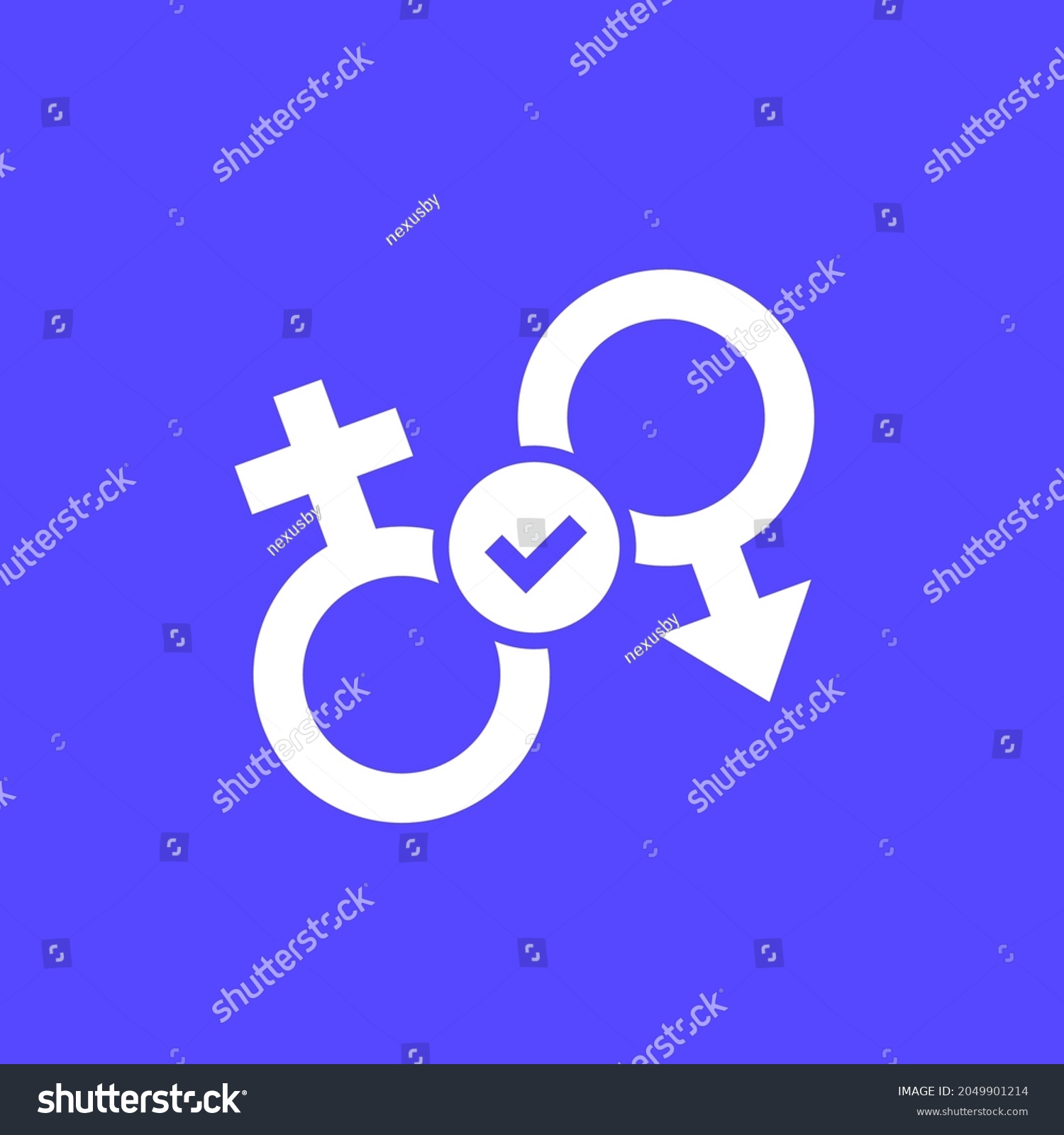 Sex Icon Gender Symbols Vector Stock Vector Royalty Free 2049901214 Shutterstock