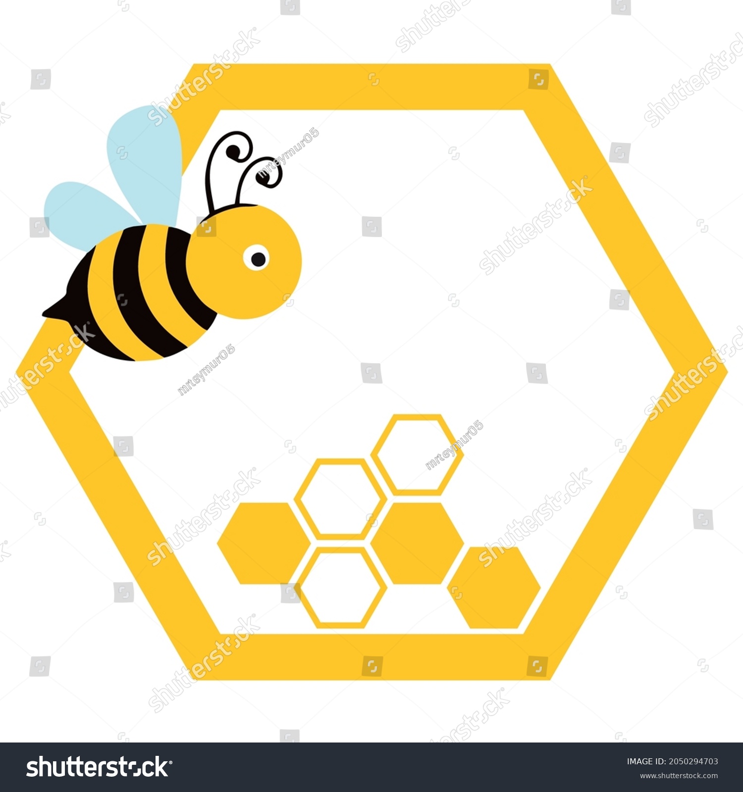 Bee Logo Honey Logo Stock Vector (Royalty Free) 2050294703 | Shutterstock