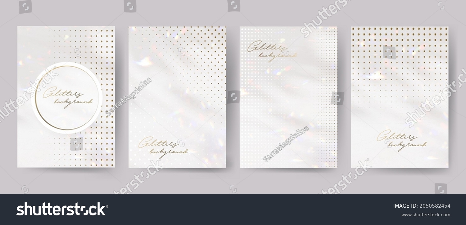 Invitation Letters Template Gold Glitter Confetti Stock Vector (Royalty ...