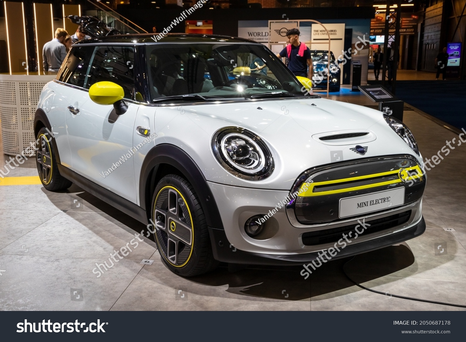 Mini Cooper Electric Car Showcased Autosalon Stock Photo 2050687178 ...