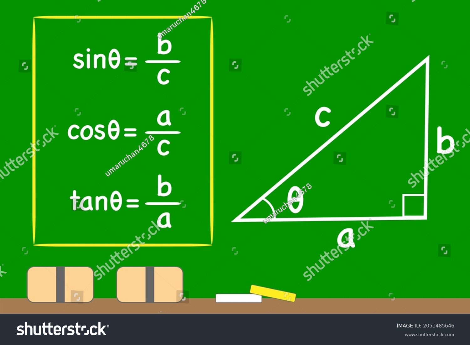 formulas-triangles-trigonometric-functions-definitions-sine-stock