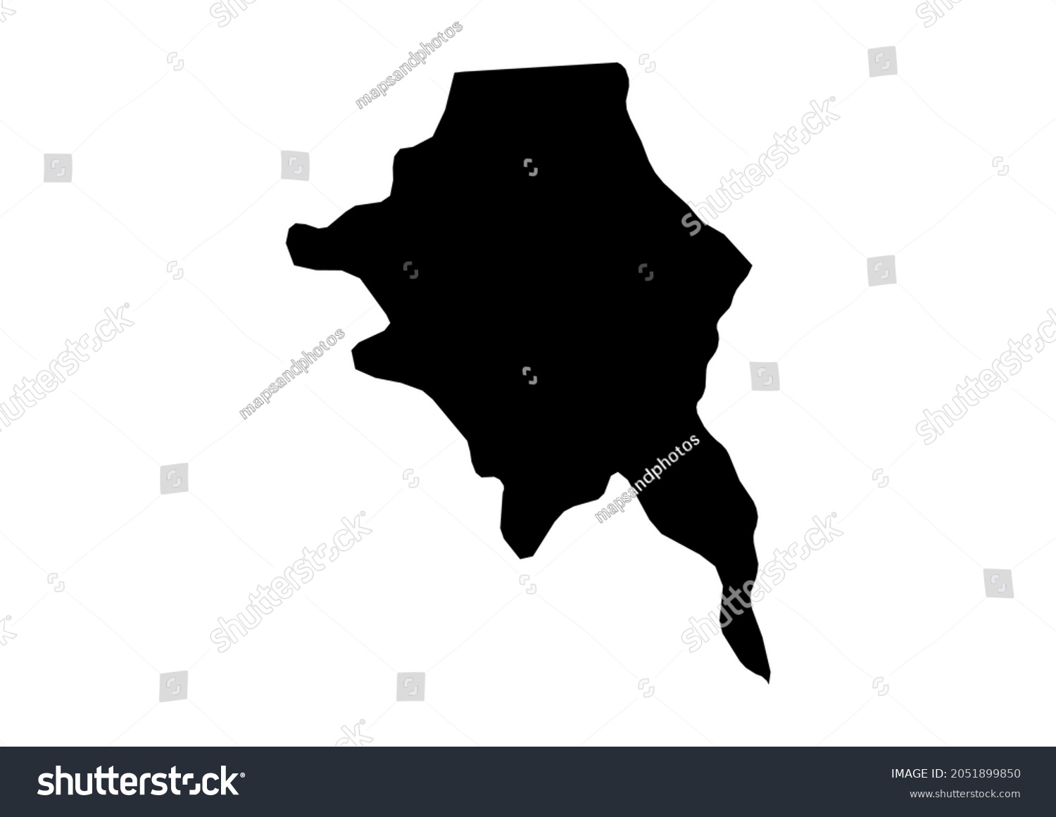 Mchinjimchinji Districtmalawi Map Fully Editable Detailed Stock Vector ...