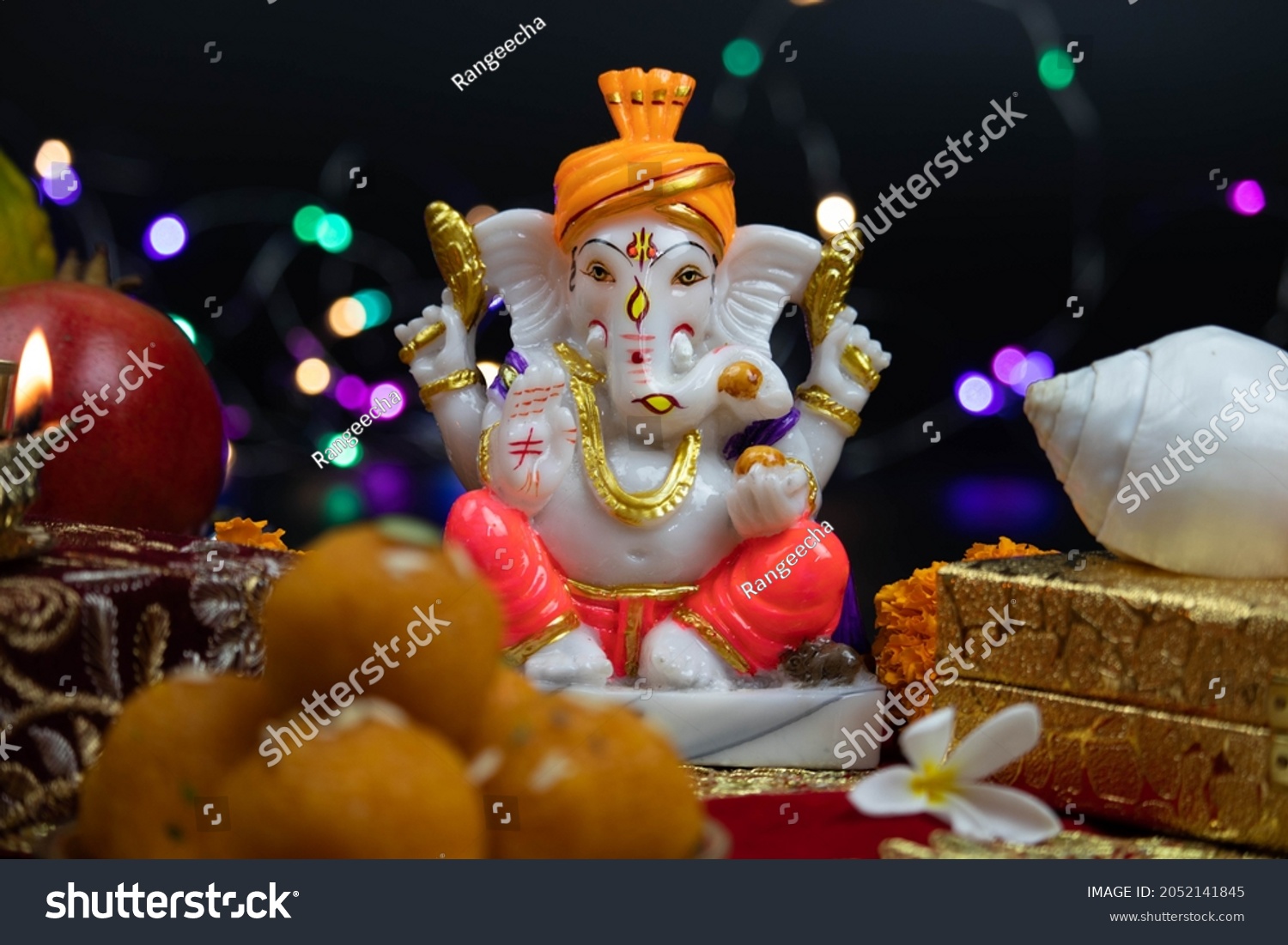 Hindu God Lord Ganesha Ganpati Bappa Stock Photo 2052141845 | Shutterstock