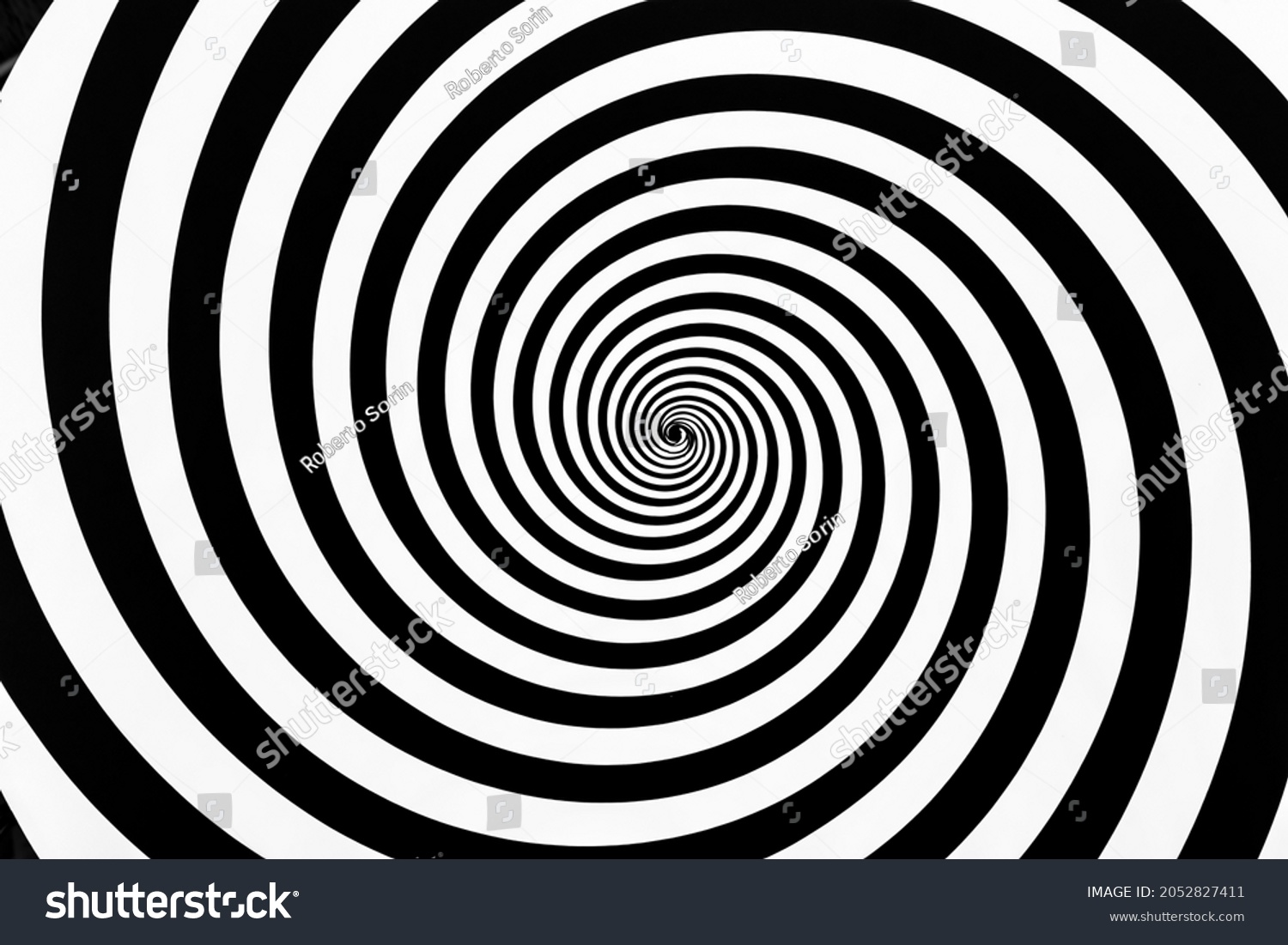 Hypnosis Visualisation Conept Endless Spiral Illustration Stock ...